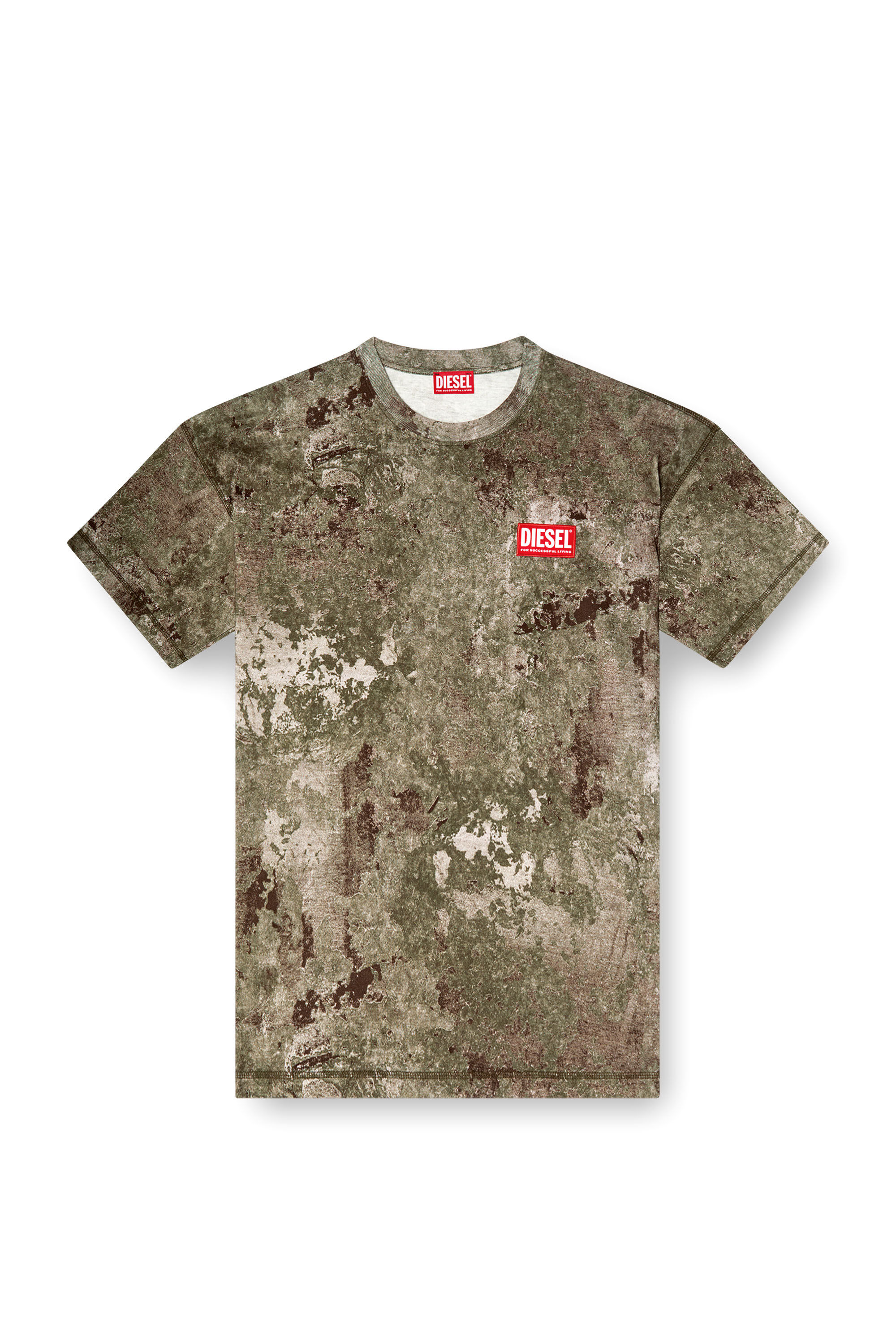 DIESEL ディーゼル T-Boxt-PAKバーンアウト Tシャツ T-BOXT-PAK Tシャツ｜グレー｜メンズ｜DIESEL