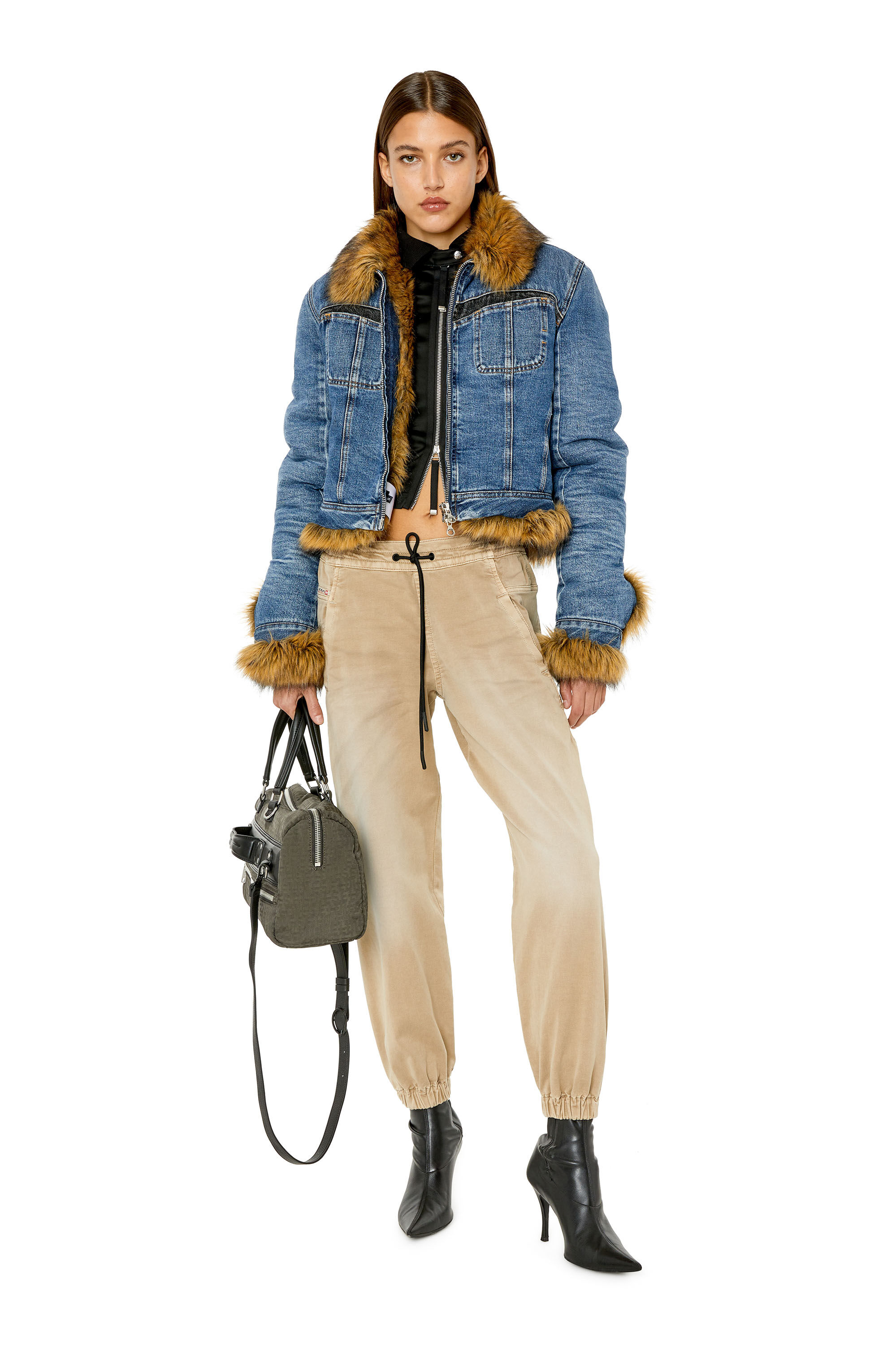 Diesel - Krailey JoggJeans® 0670M Boyfriend, Light Brown - Image 1