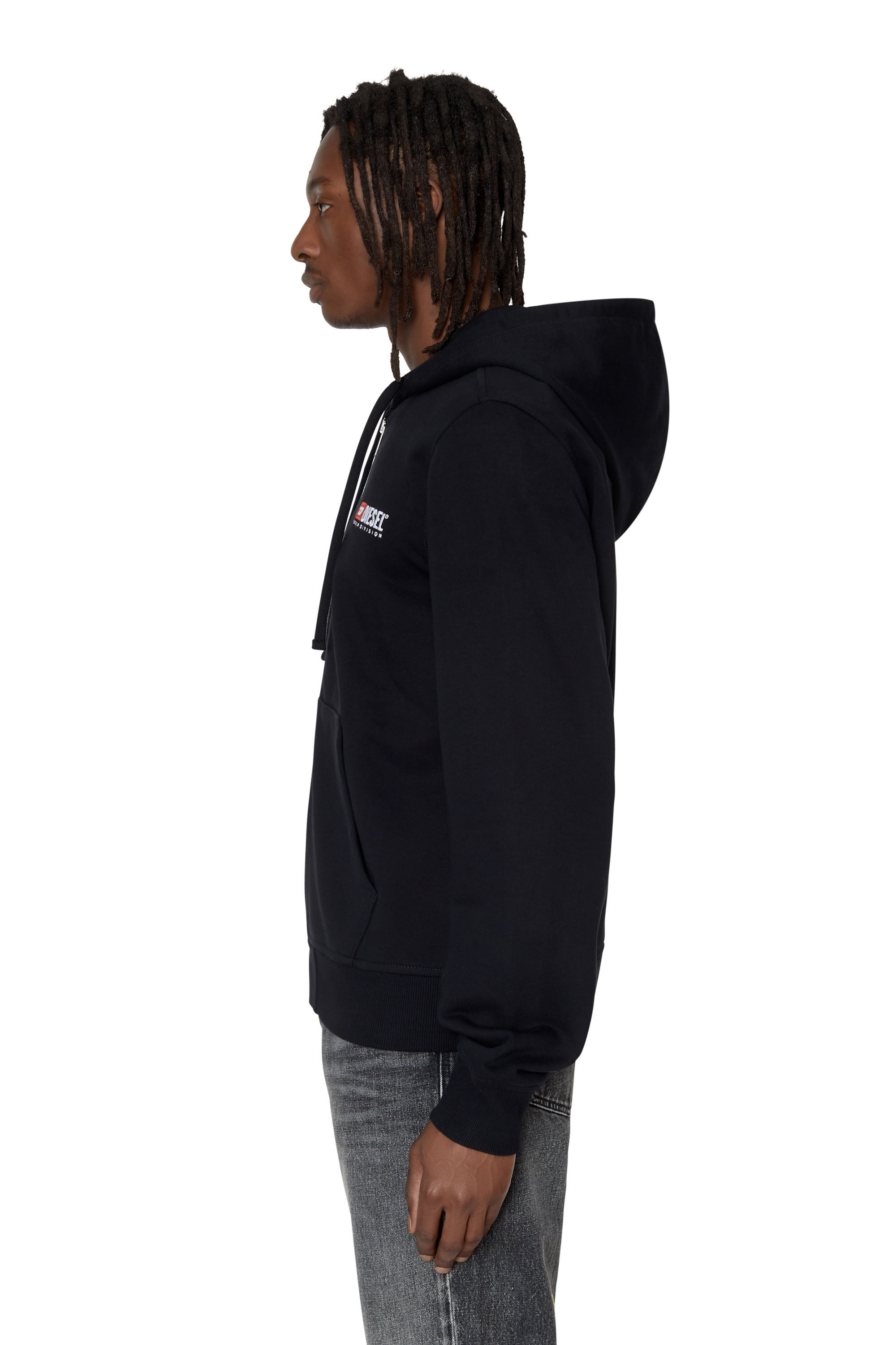 Diesel - S-GINN-HOOD-ZIP-DIV, Black - Image 5