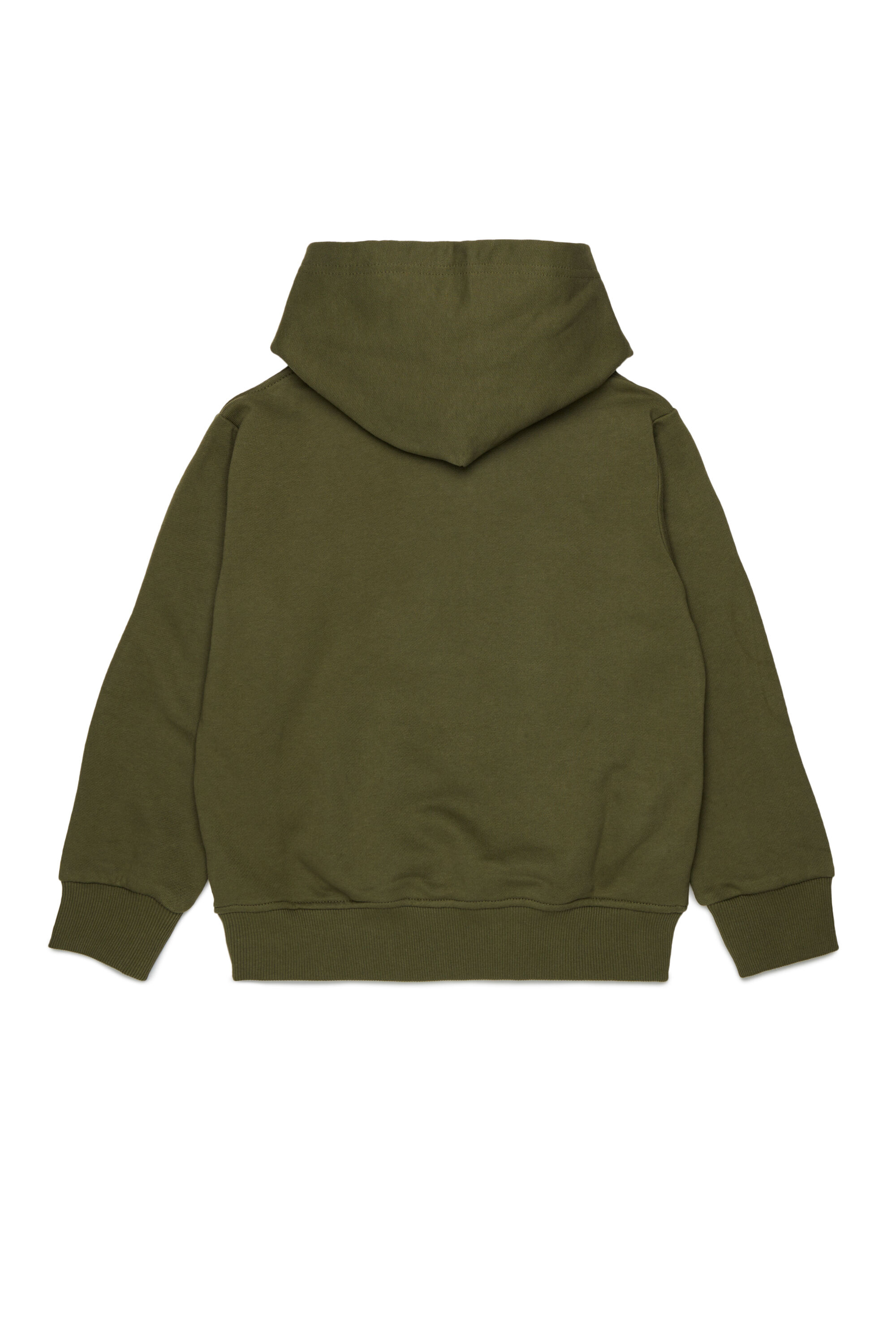 Diesel - SCIRCLEHOOD OVER, Man's Hoodie with Diesel logo print in Military Green - 2