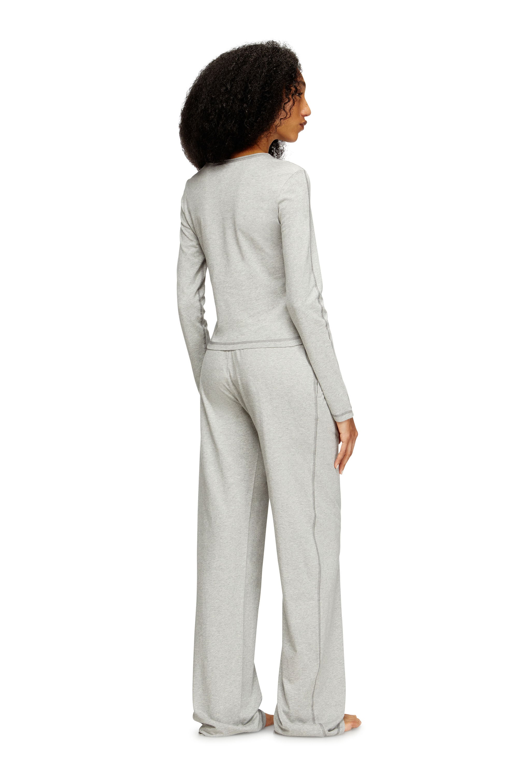 洗練されたデザイン　DIESEL SET-GILDA-D-CORE S グレー Women's Stretch cotton pyjamas | Grey | Diesel {{Country}}