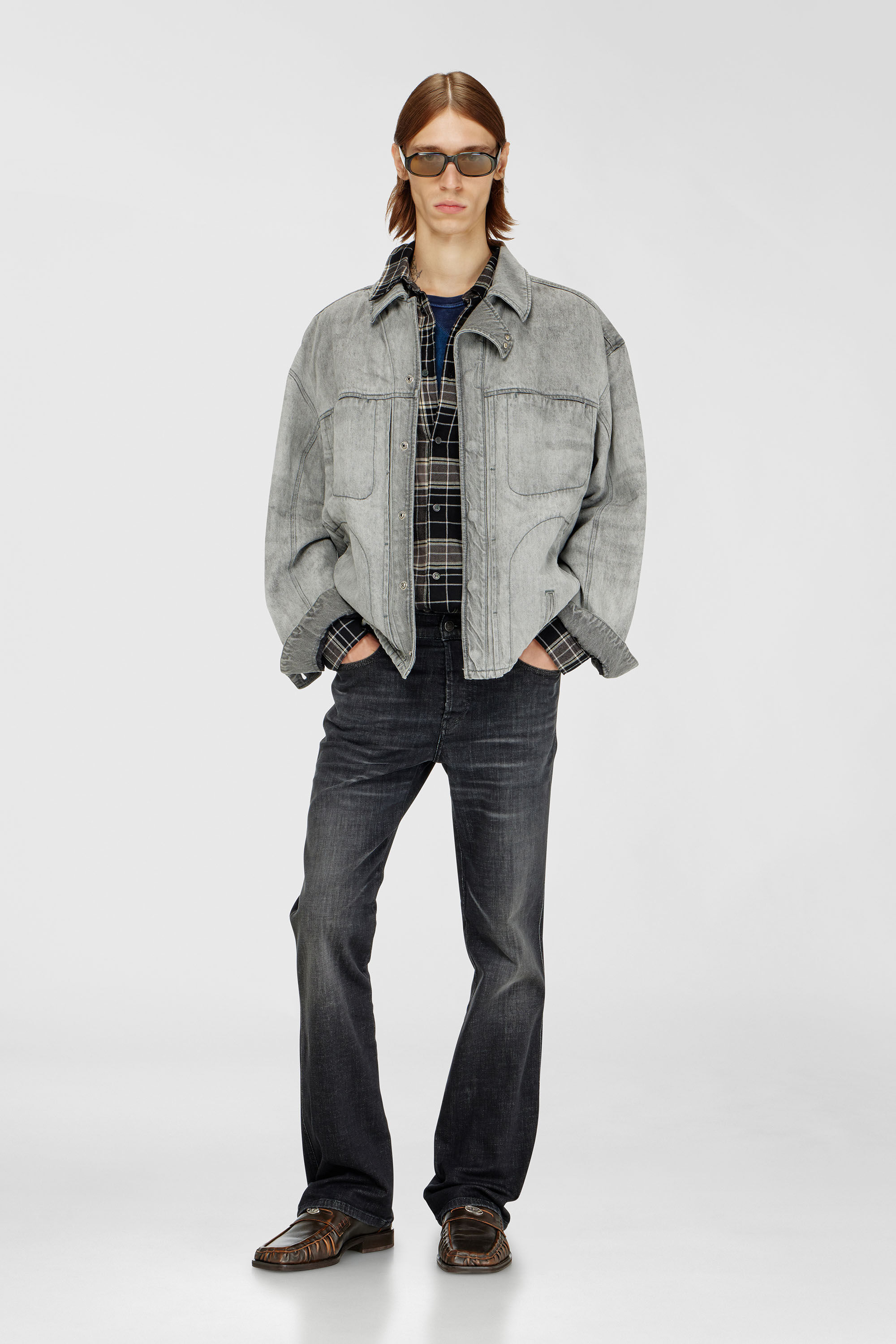 Men's Bootcut Jeans | Regular Waist 1998 D-BuckBlack/Dark grey