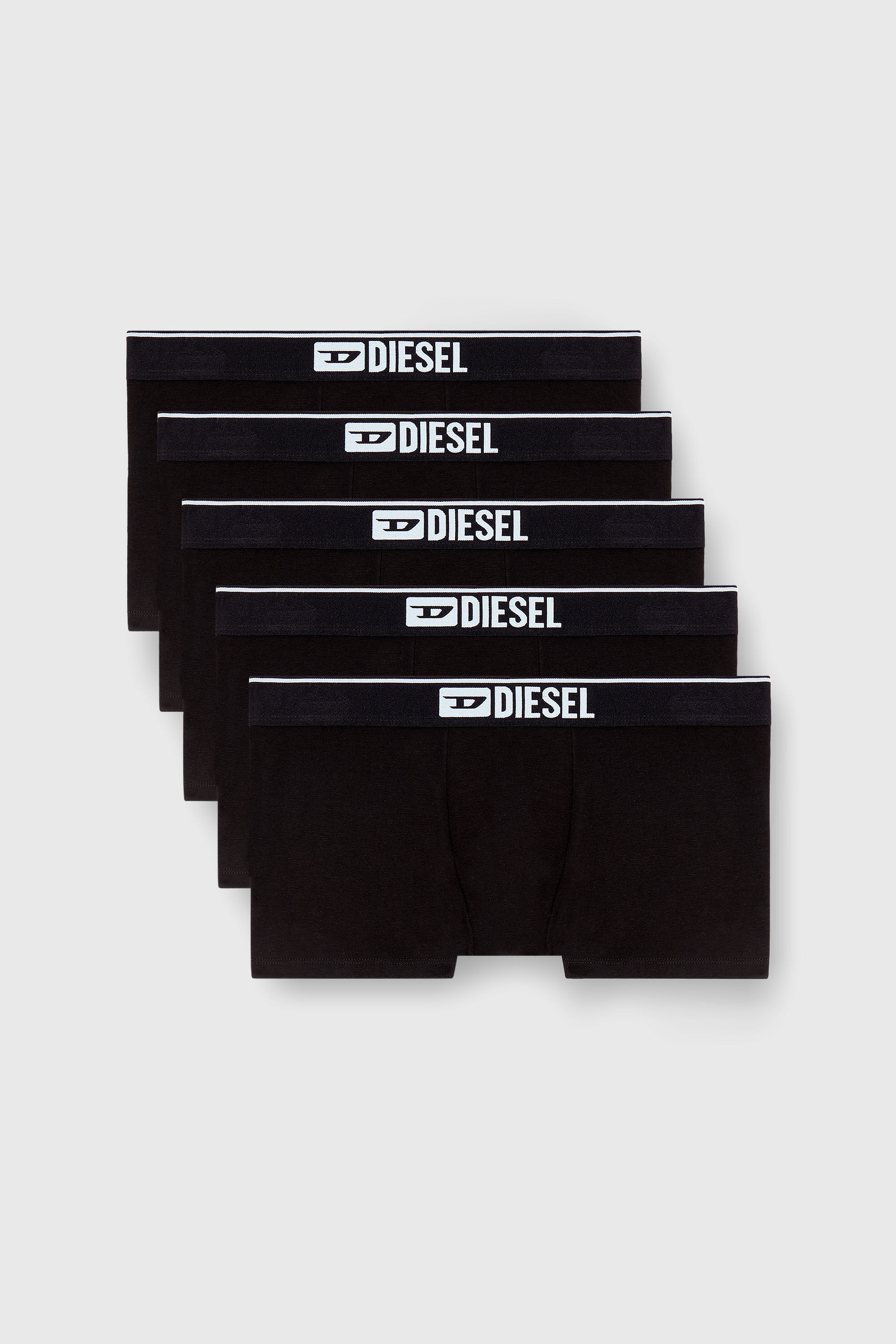 Diesel - UMBX-DAMIENFIVEPACK, Man's Five-pack of plain boxer briefs in Black - 2