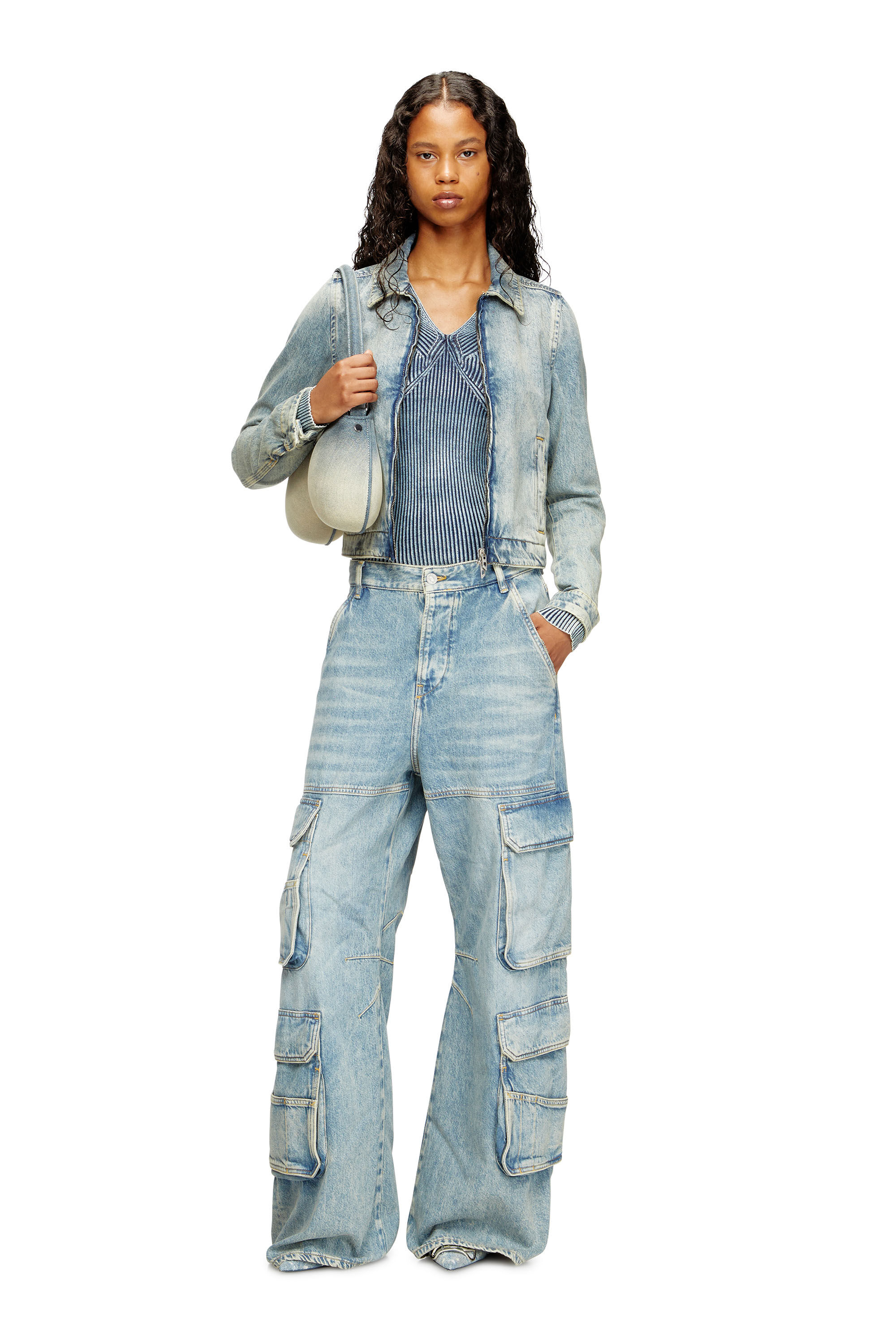 Diesel - Woman's Relaxed Jeans 1996 D-Sire 0DBCX, Light Blue - 1