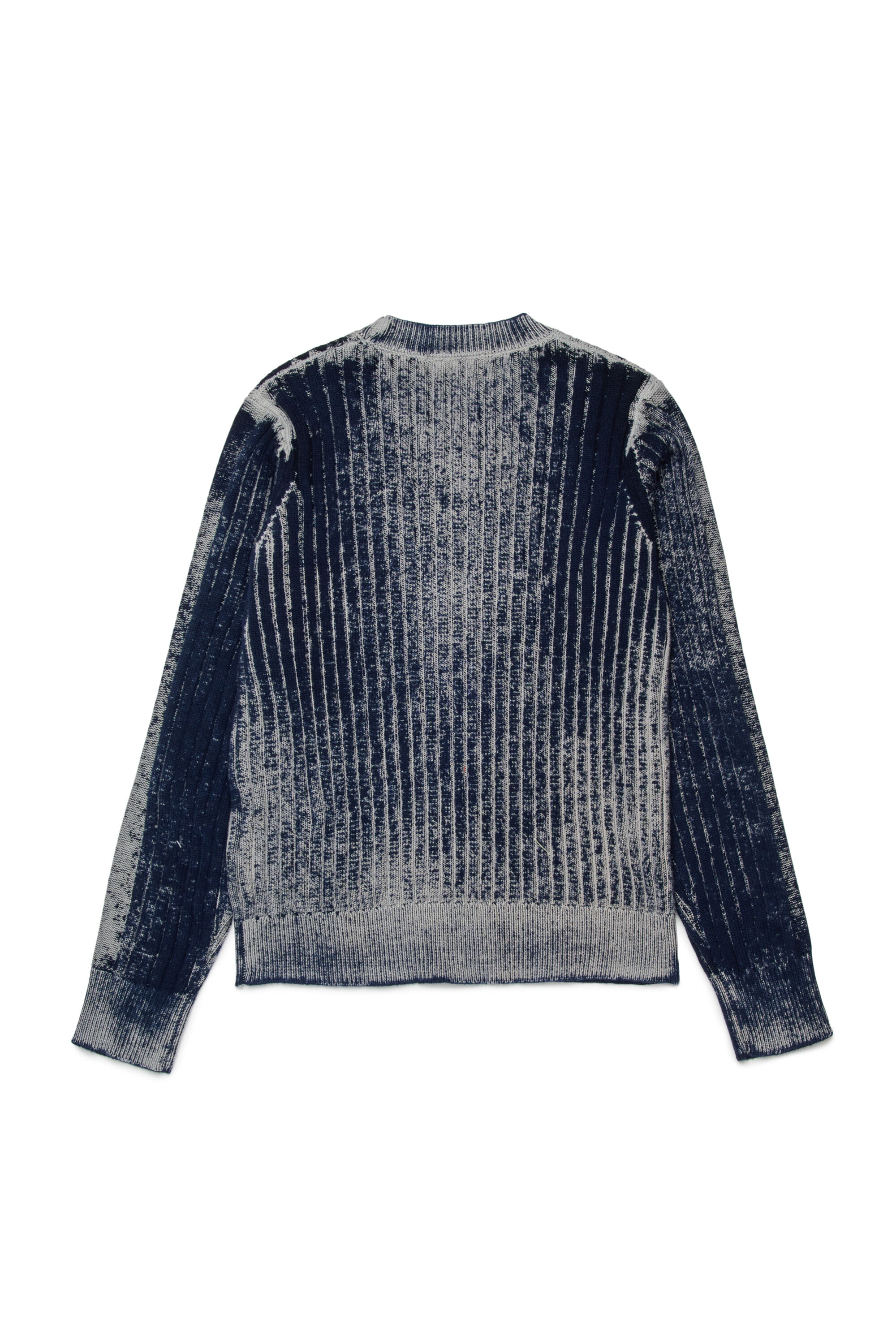 Diesel - KANDELERODC, Man's Cotton pullover with treated finish in Blue - 2