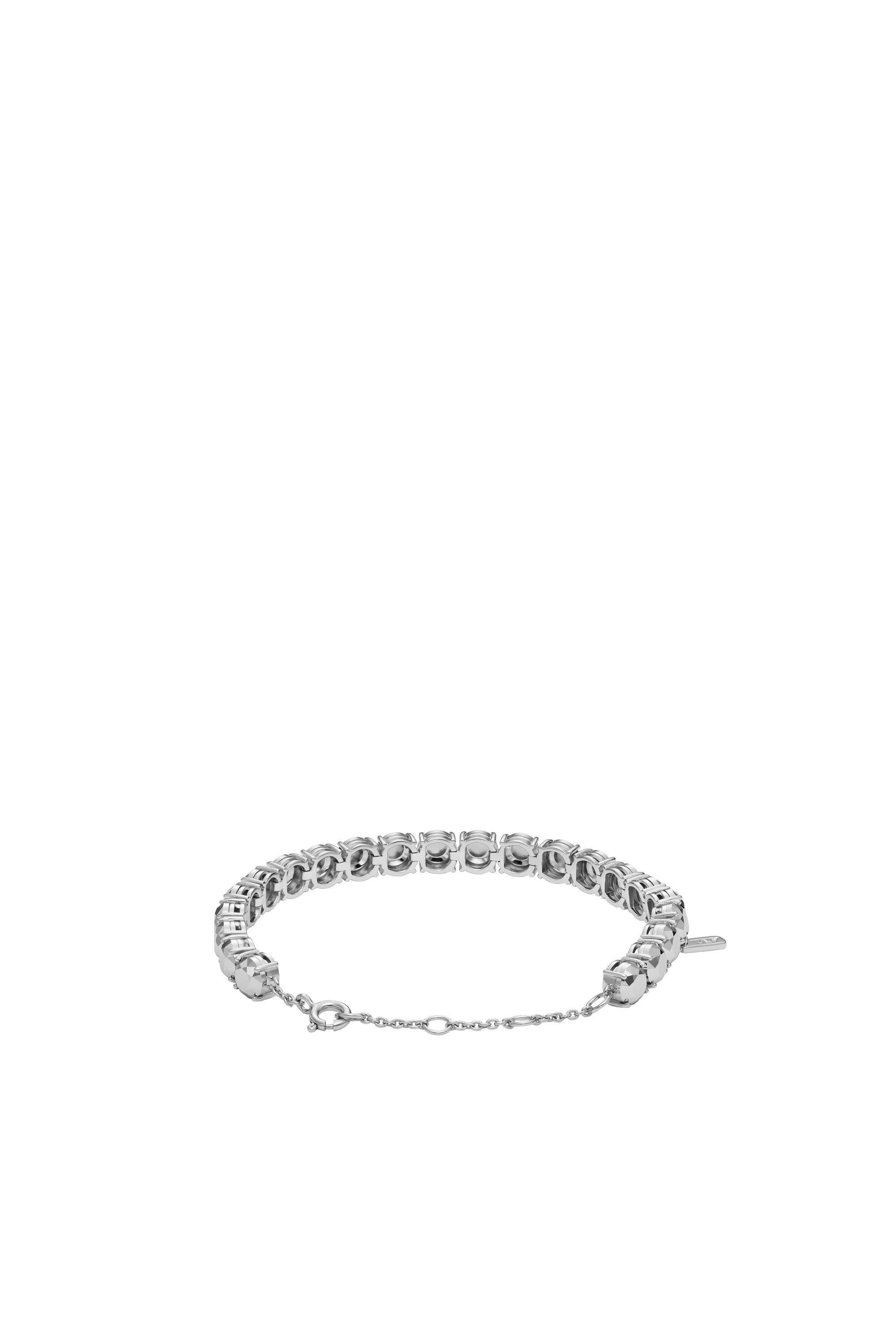 Diesel - DL1354040 STERLING SILVER JEWEL, Unisex's Sterling Silver Diamond Cut Bracelet in Silver - 2