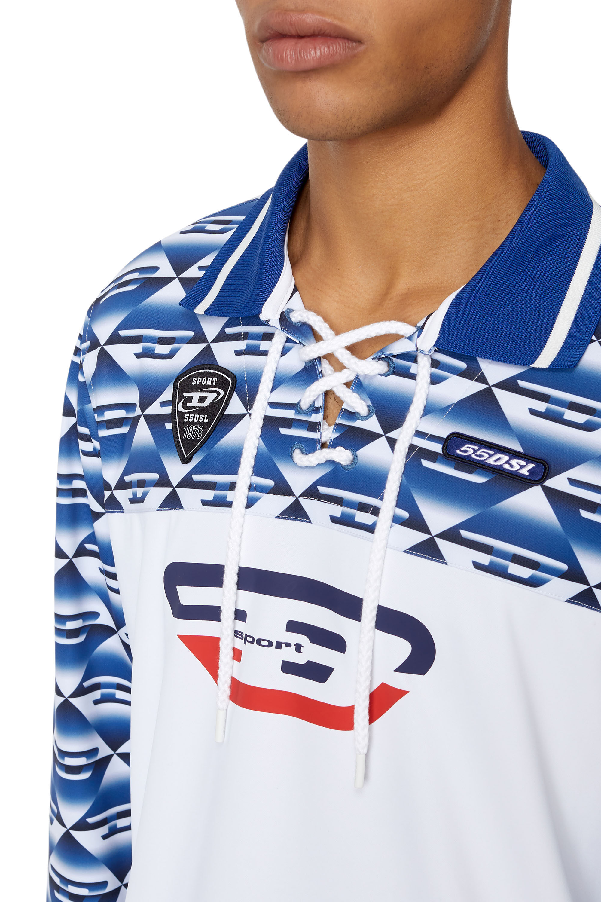Diesel - AMST-BARABELL-HT22, White/Blue - Image 6