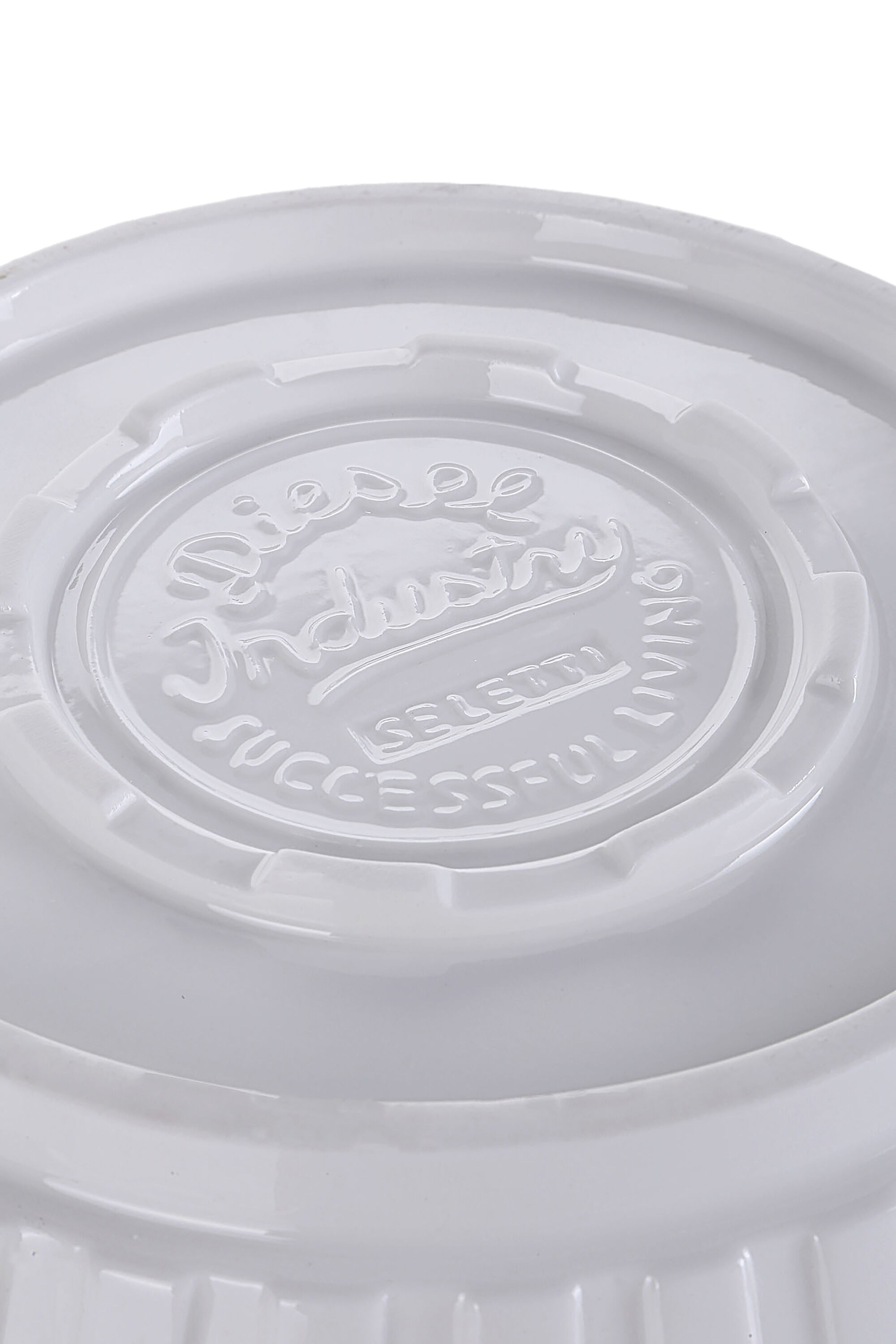 Diesel - 10916 MACHINE COLLEC, Unisex's Big porcelain salad bowl in White - 3
