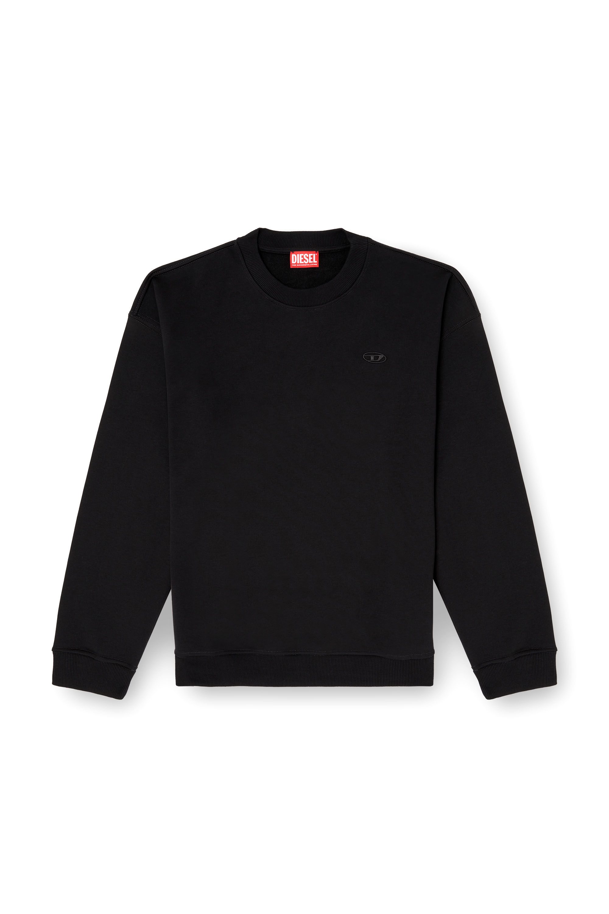 Diesel - S-BOXT-T2, Man's Sweatshirt with Oval D logo in Black - 2