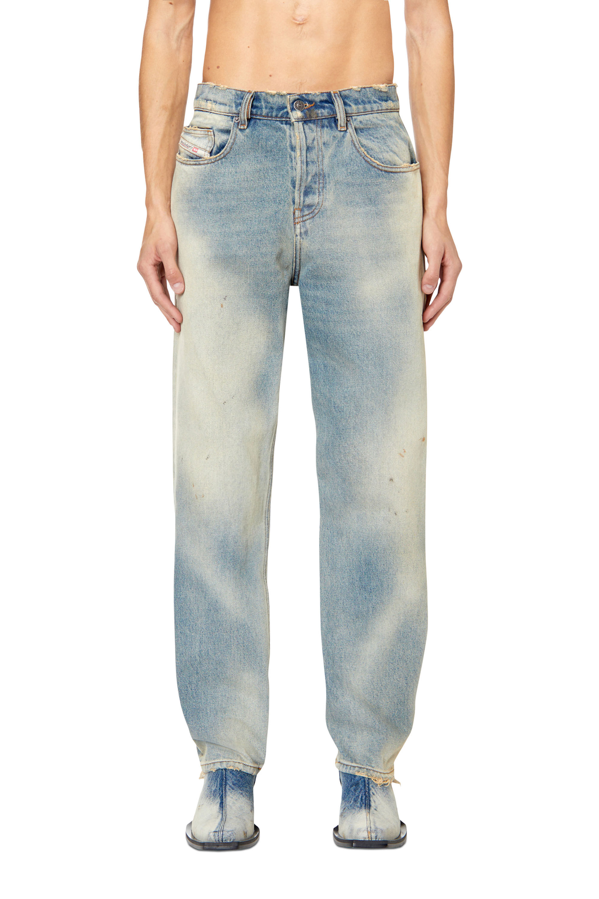 Diesel - Man's Straight Jeans 2020 D-Viker 0ENAV, Light Blue - 3