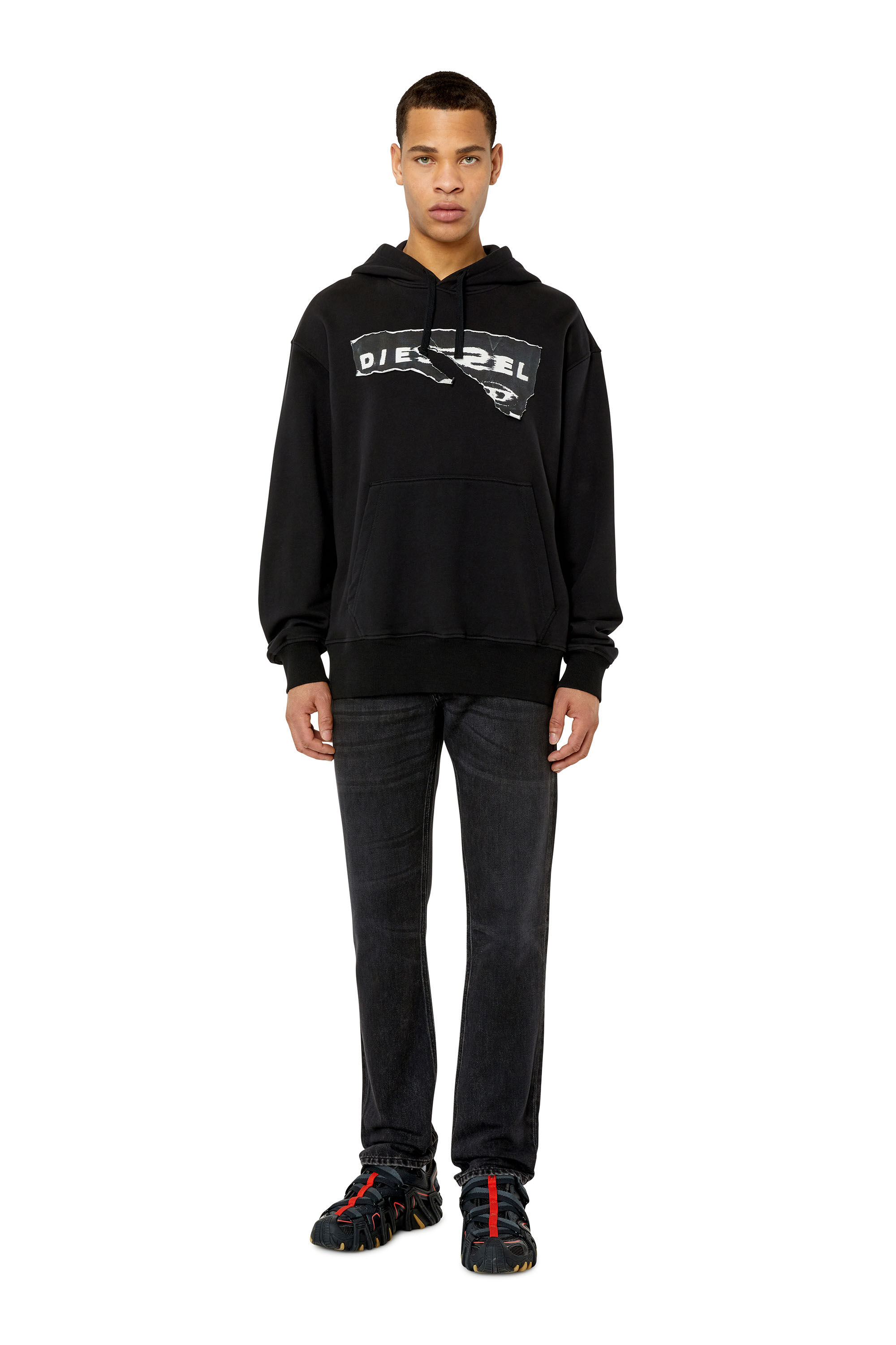Diesel - 1995 D-Sark 09B88 Straight Jeans, Black/Dark grey - Image 1