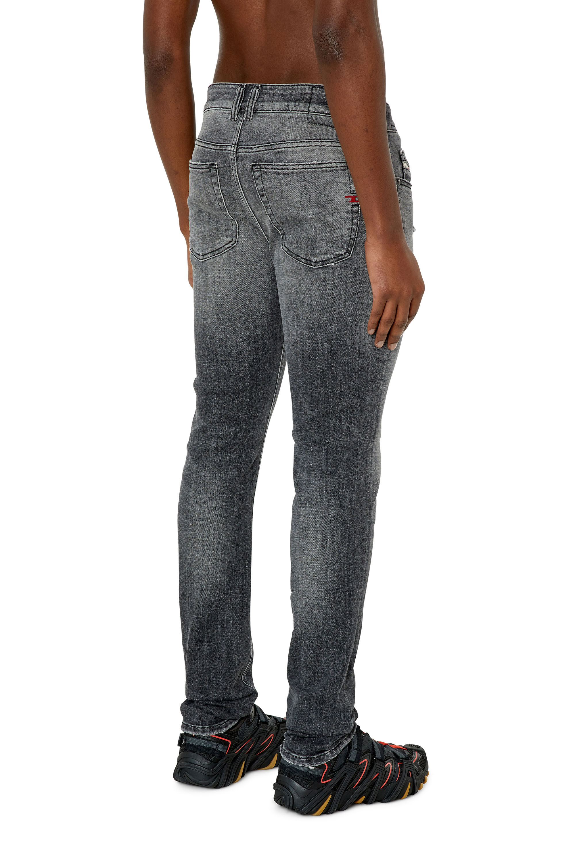 Diesel - 1979 Sleenker 09F13 Skinny Jeans, Black/Dark grey - Image 4