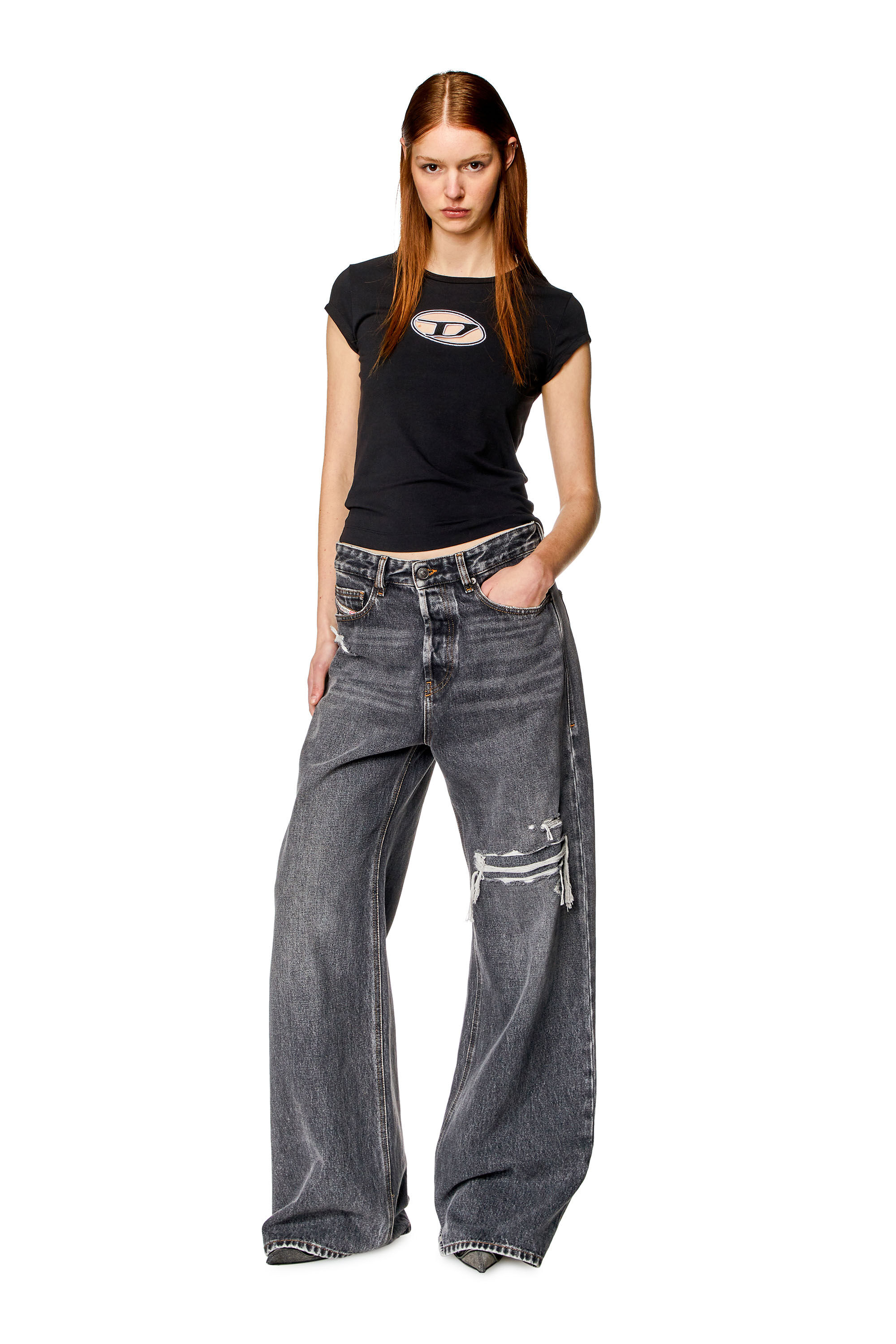 Diesel - T-ANGIE, Black - Image 1