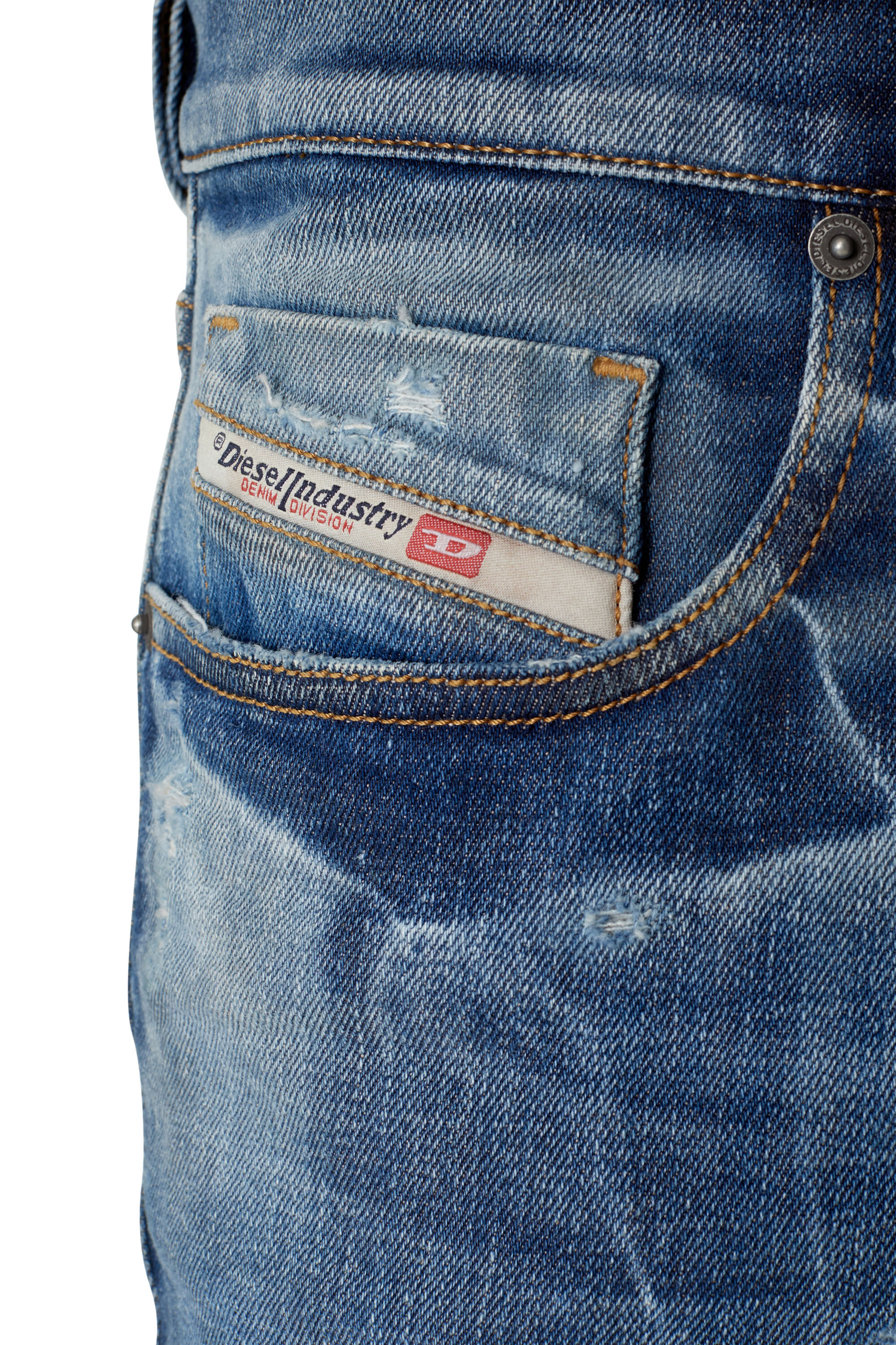 Diesel - 2019 D-STRUKT 09E14 Slim Jeans, Medium blue - Image 6