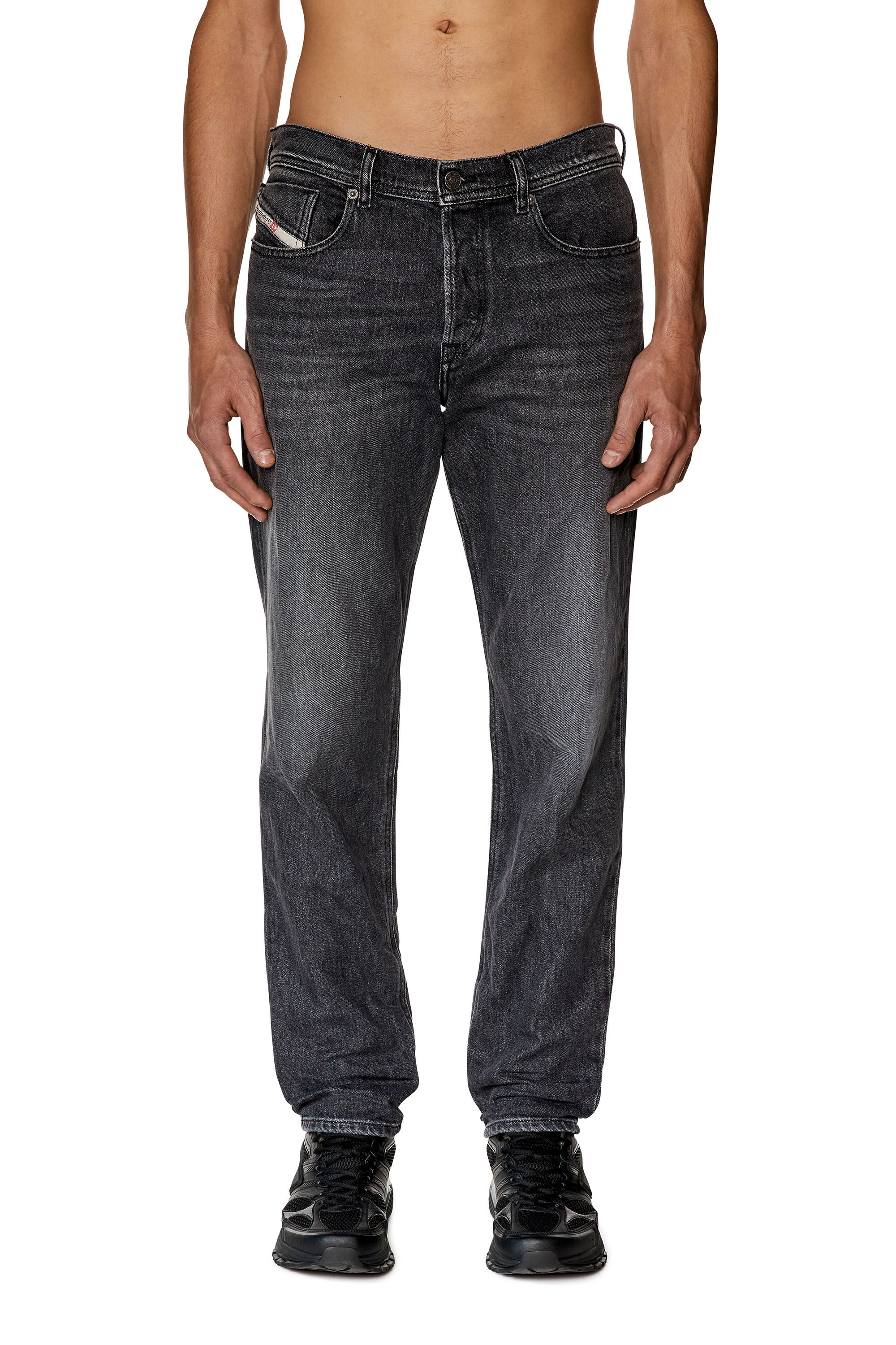 Diesel - Tapered Jeans 2023 D-Finitive 09F84, Black/Dark grey - Image 3