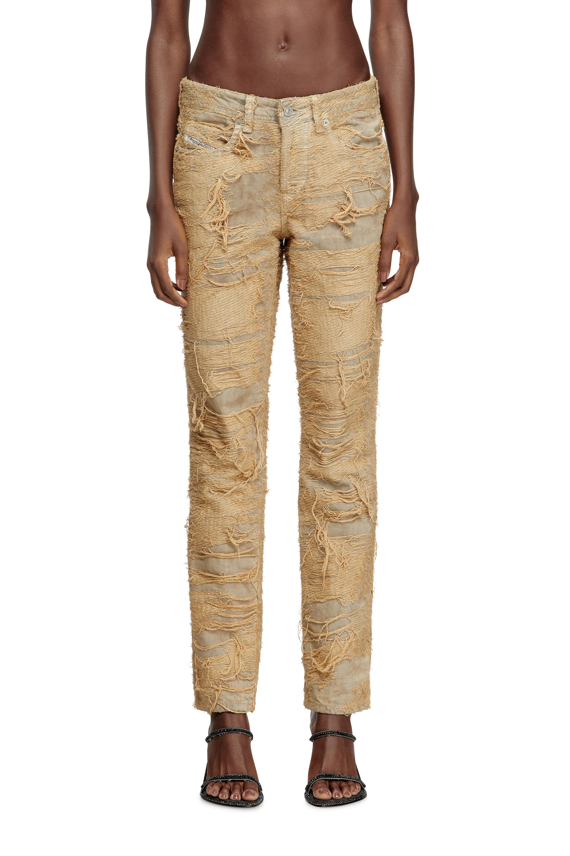 Diesel - Woman's Slim Jeans 1992 D-Jiann 007AZ, Beige - 3