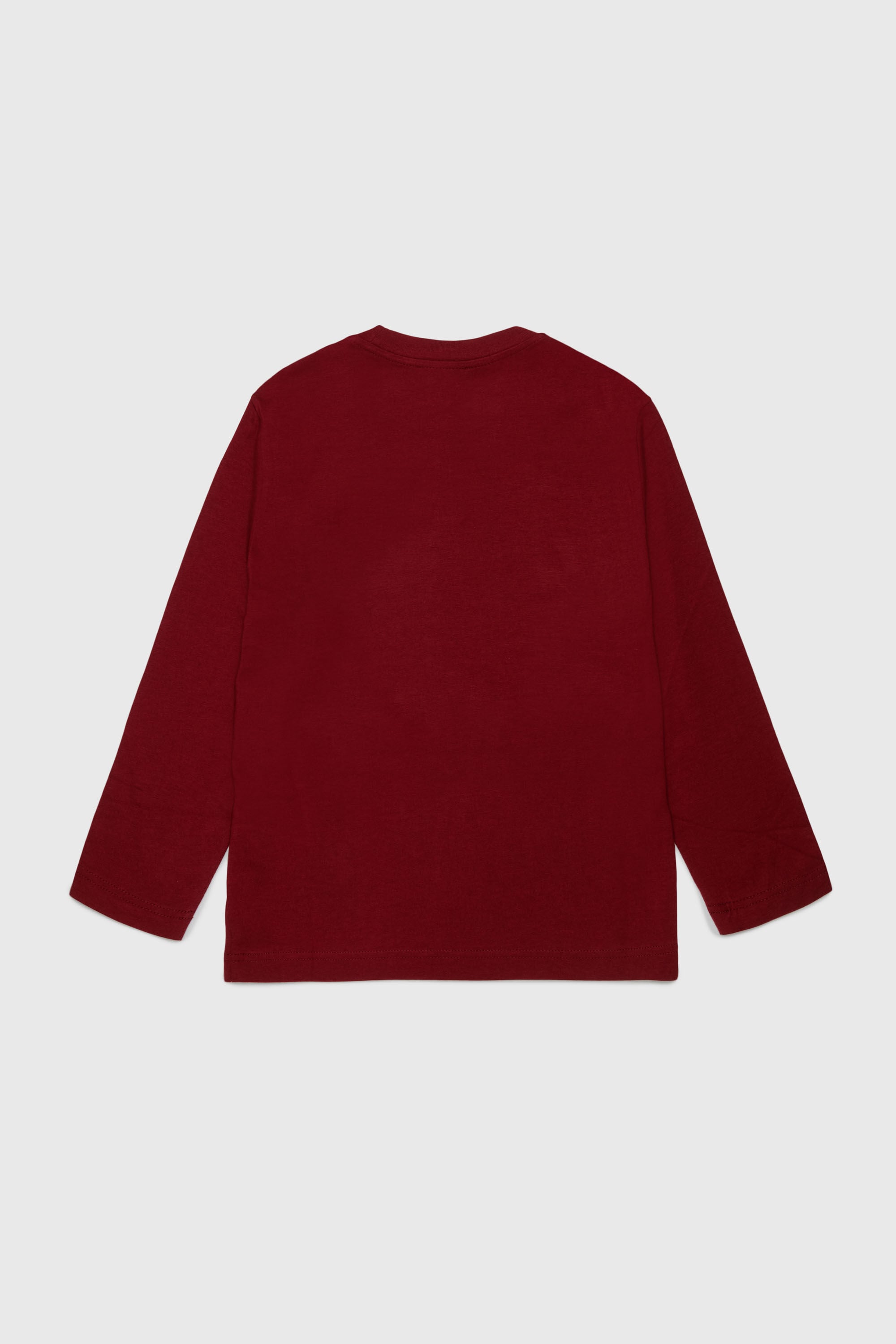 Diesel - TCIRCLELS OVER, Man's Long-sleeve T-shirt with Oval D logo in Red - 2