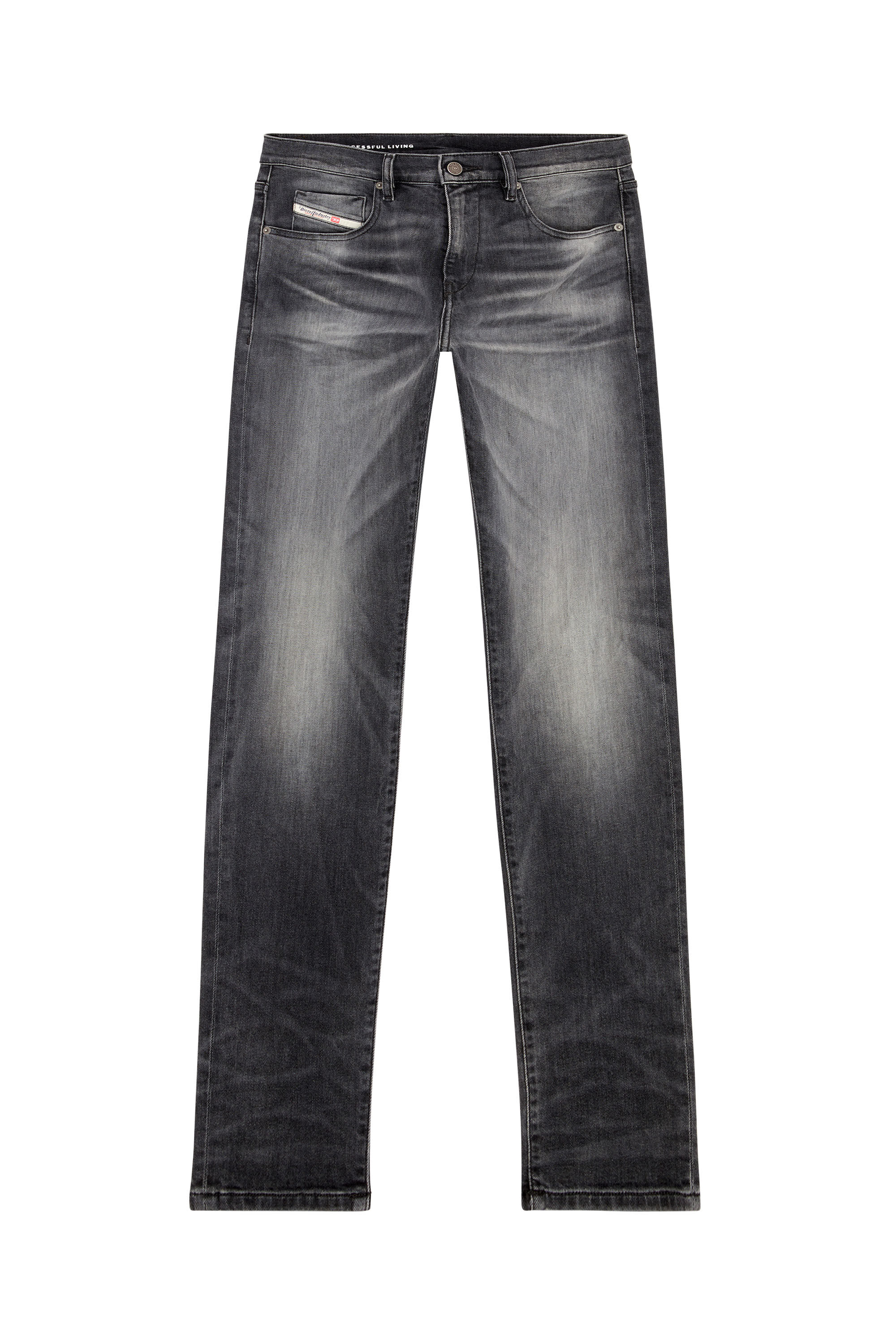 Diesel - Slim Jeans 2019 D-Strukt 09J52, Black/Dark grey - Image 2