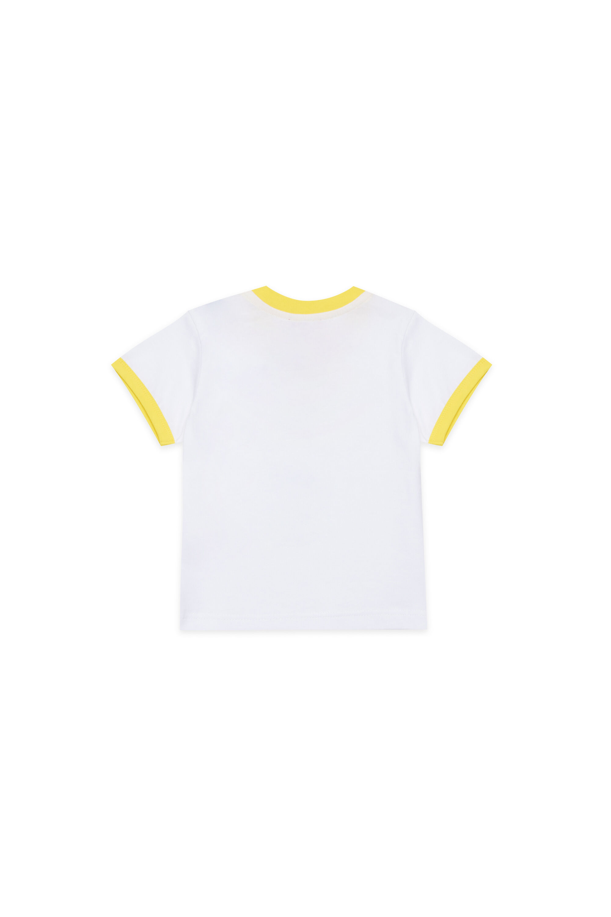 Diesel - MTIRULB, Man's Ring T-shirt with multicolor alien logo in White - 2