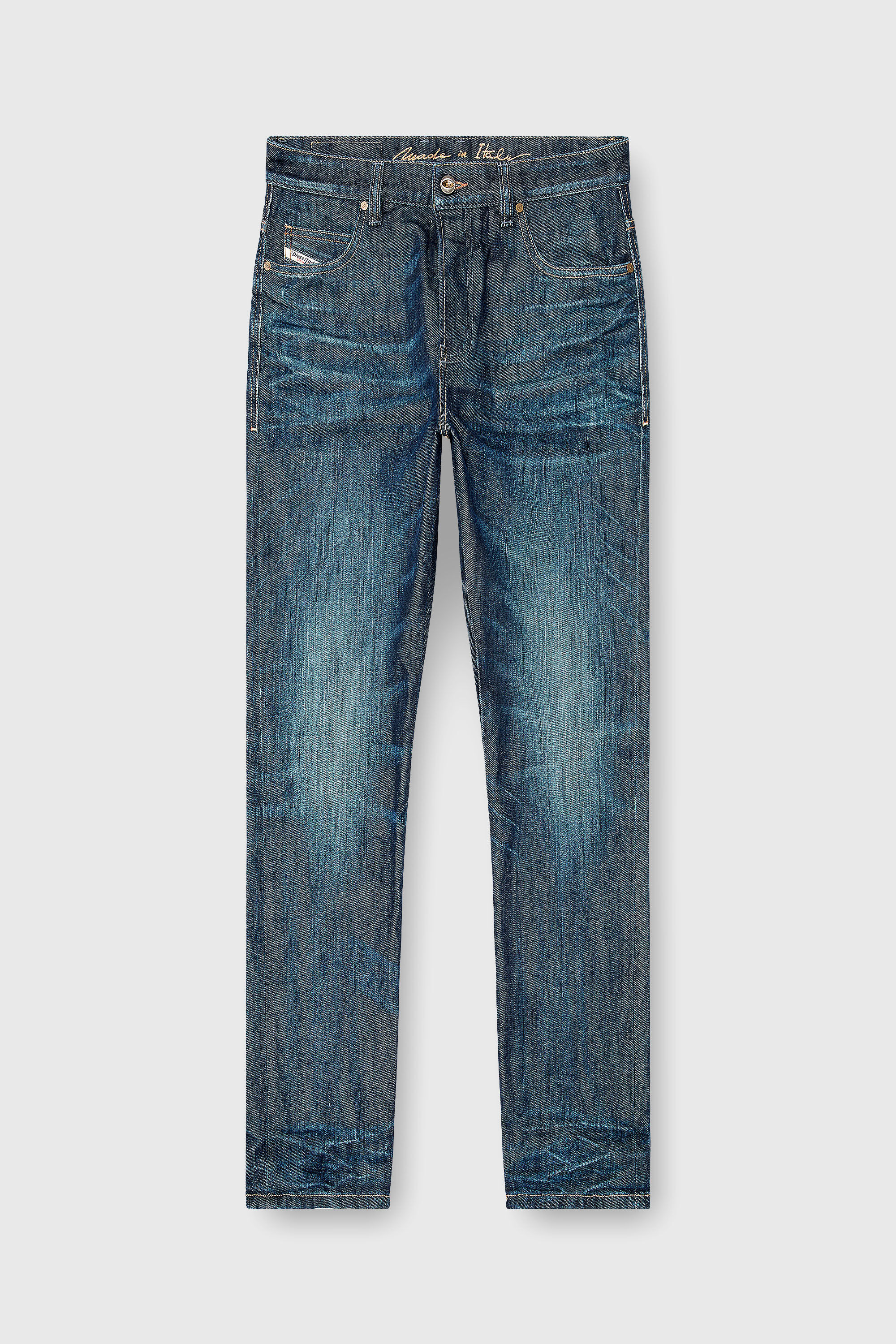Diesel - Man's Slim Jeans 1993 D-Vyl 09Q04, Dark Blue - 6