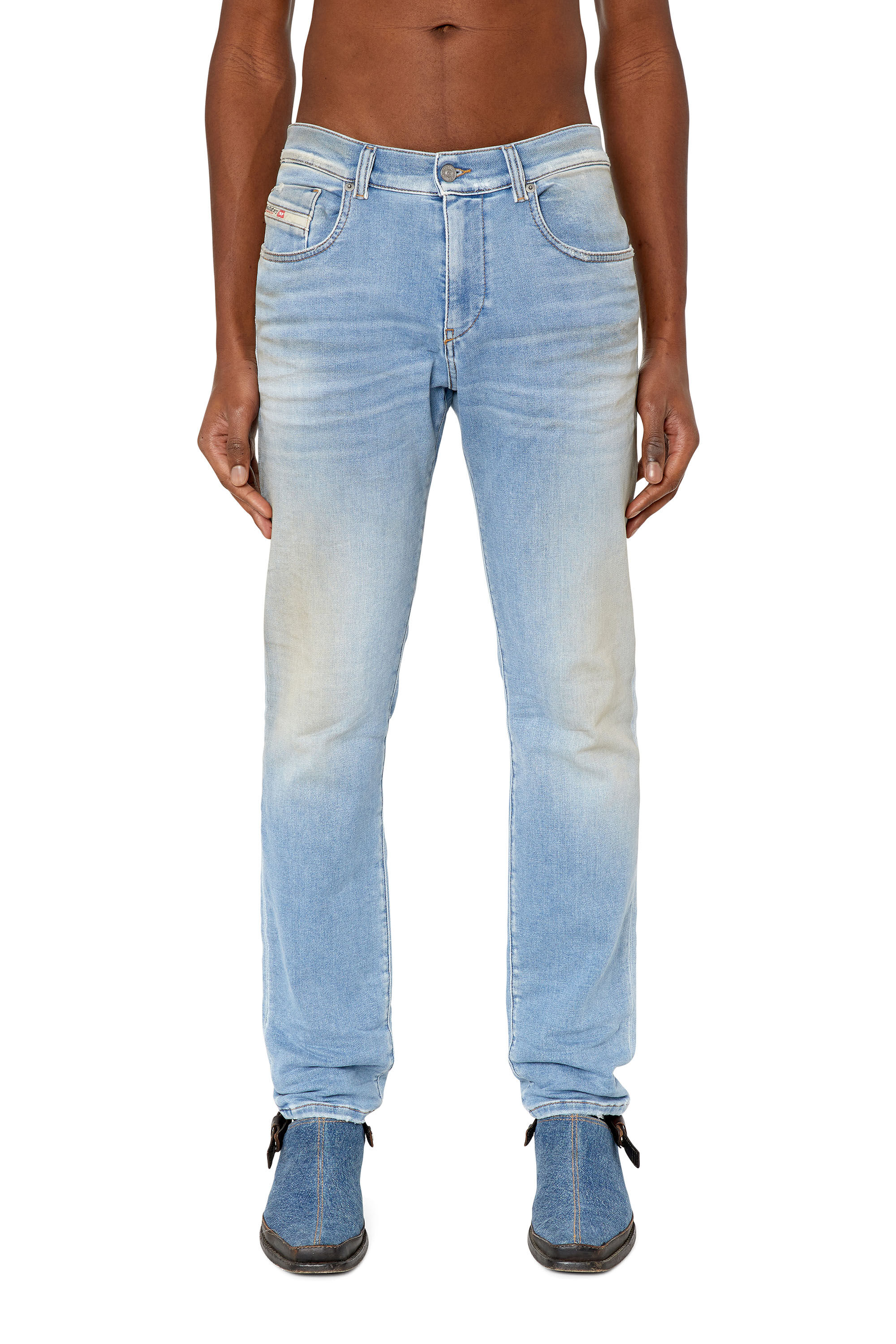 Diesel - D-Strukt JoggJeans® 068CW Slim, Light Blue - Image 3