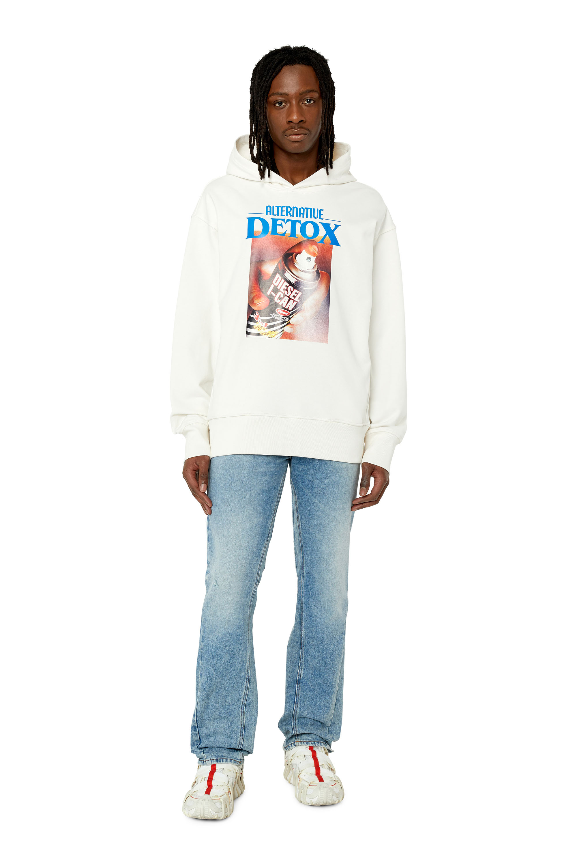 Diesel - 2021 D-Vocs 09E86 Bootcut Jeans, Light Blue - Image 4