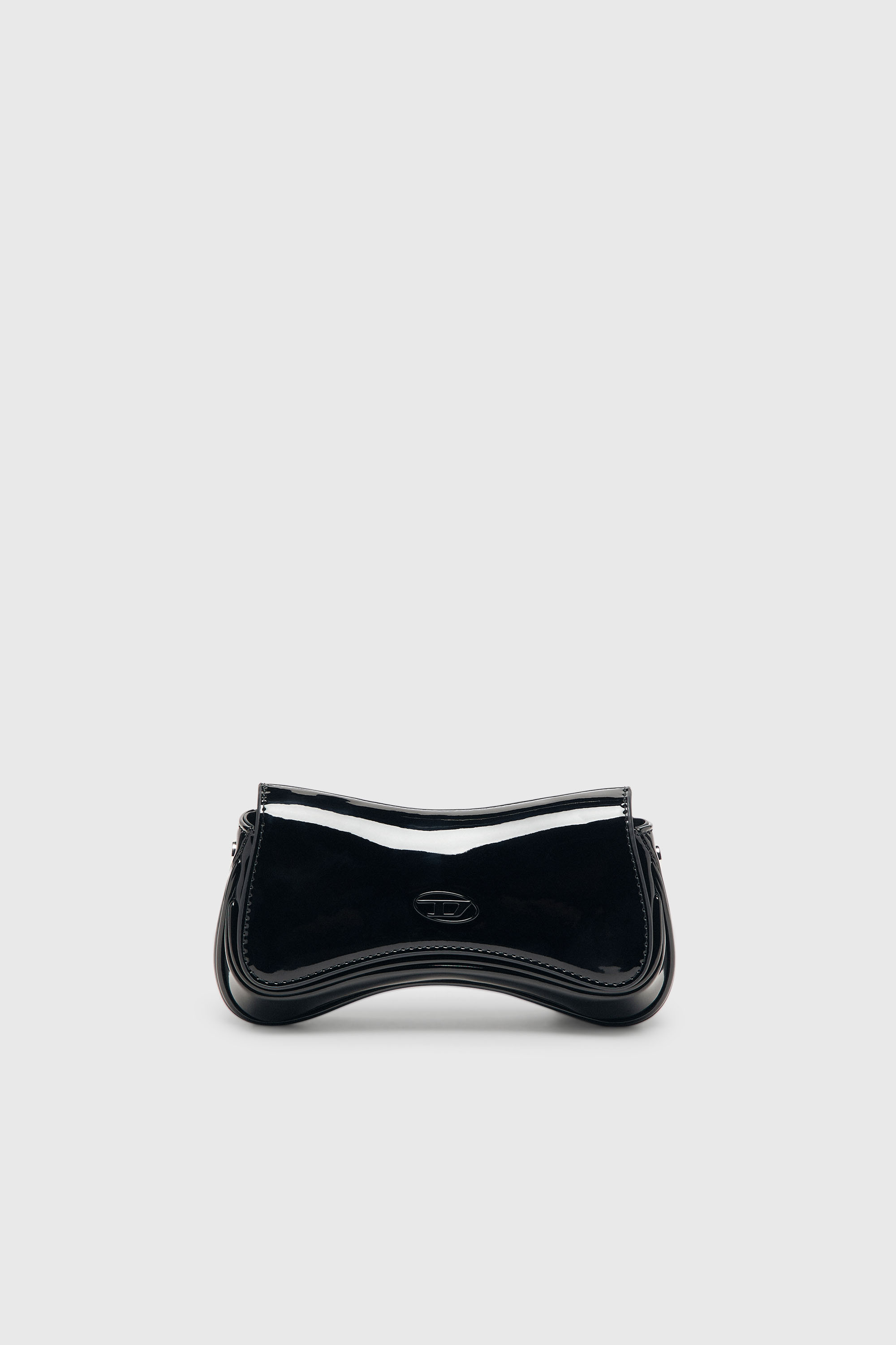 Diesel - PLAY CROSSBODY XS, Woman's Play-Small crossbody bag glossy in Black/Flash mirror - 1