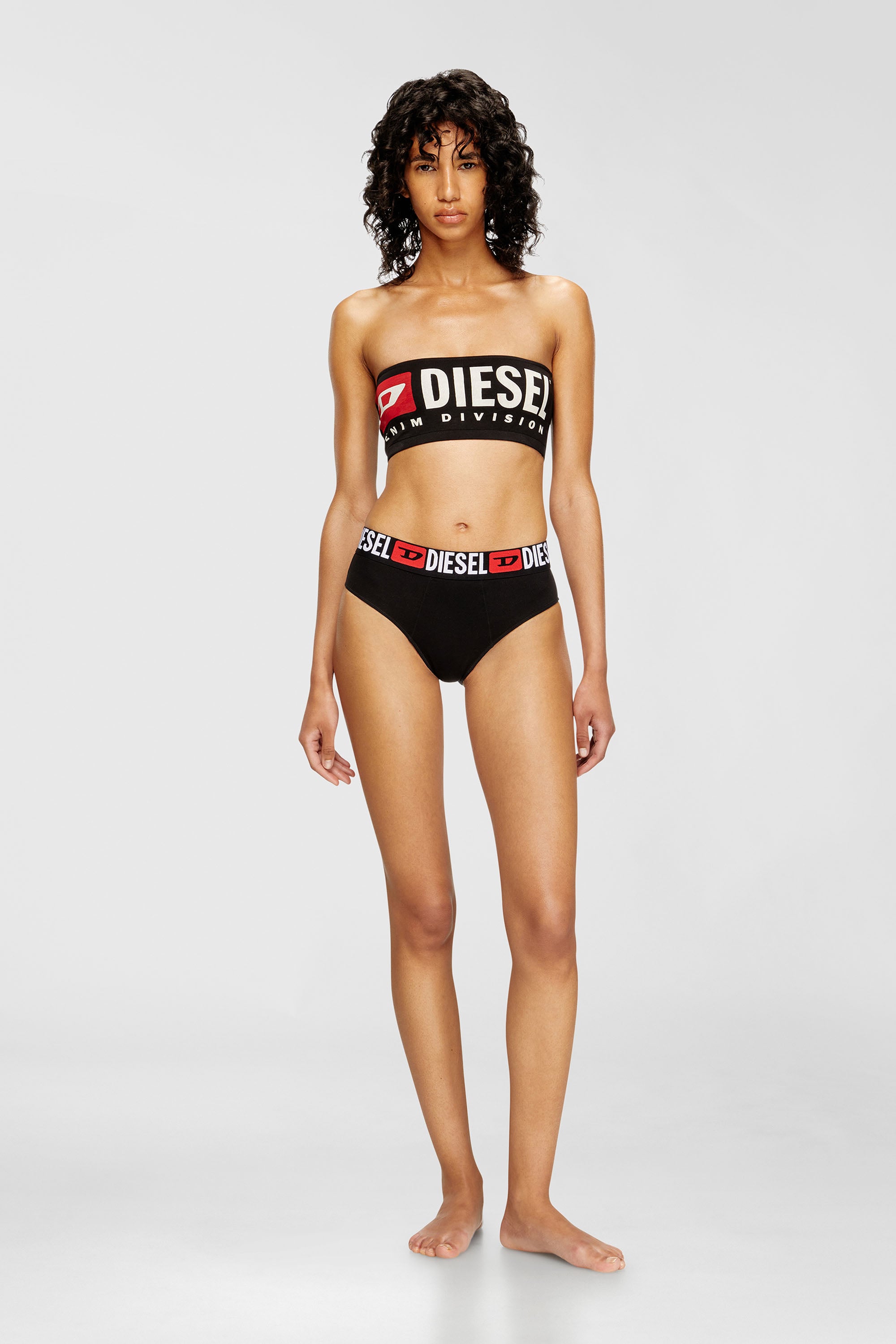 Bandeau bra with Diesel logo