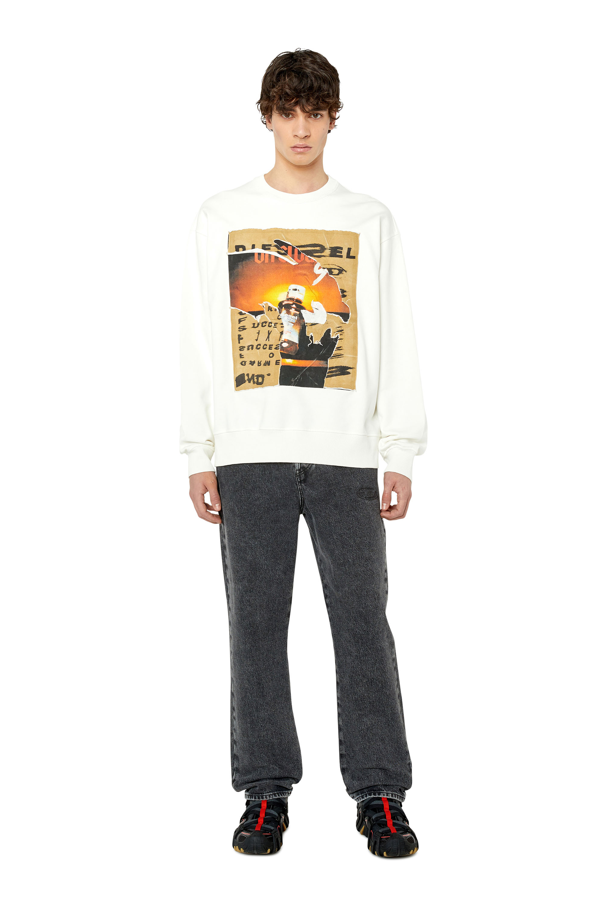 Diesel - 2020 D-Viker 007N4 Straight Jeans, Black/Dark grey - Image 4