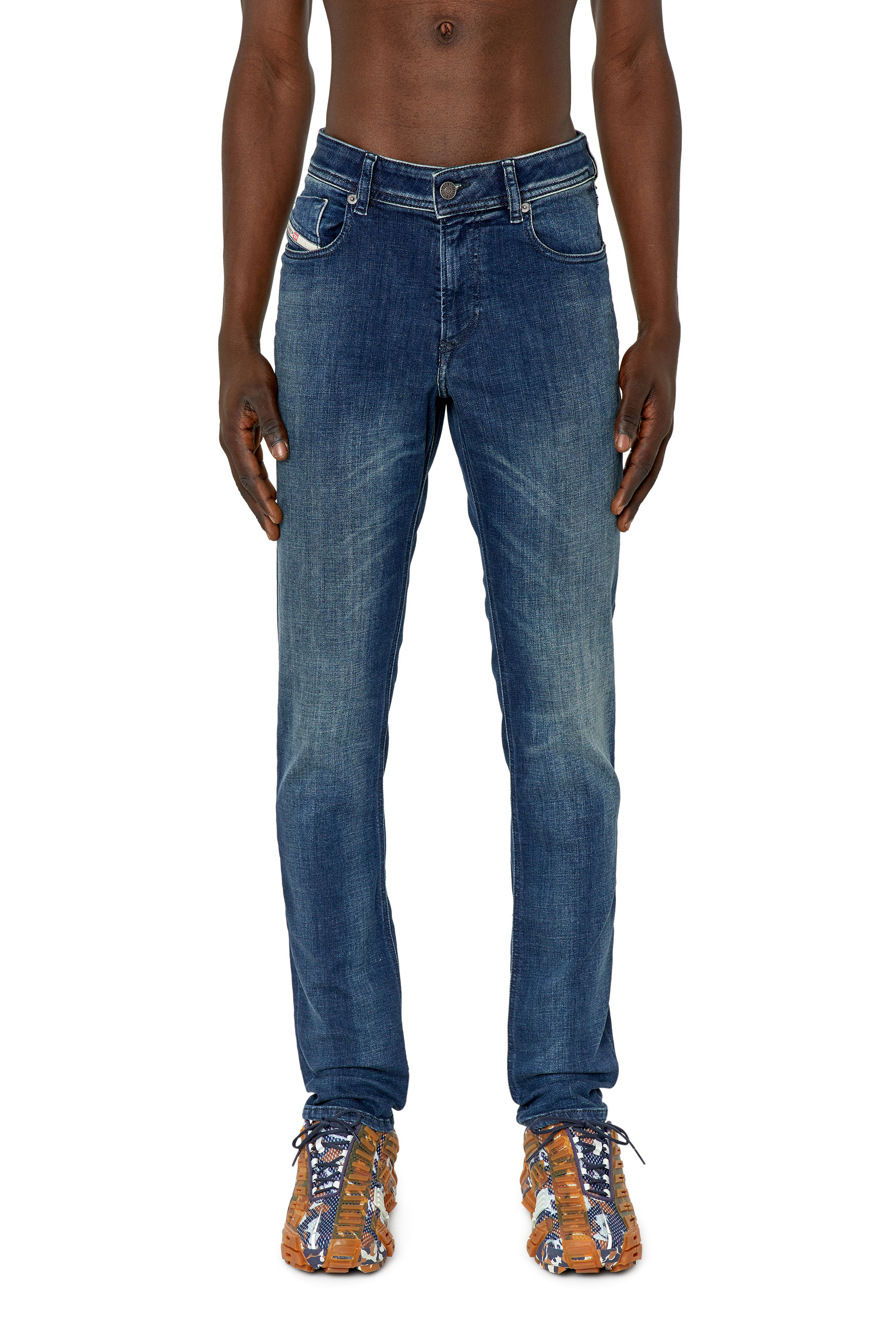 Diesel - 1979 Sleenker 09F58 Skinny Jeans, Dark Blue - Image 1