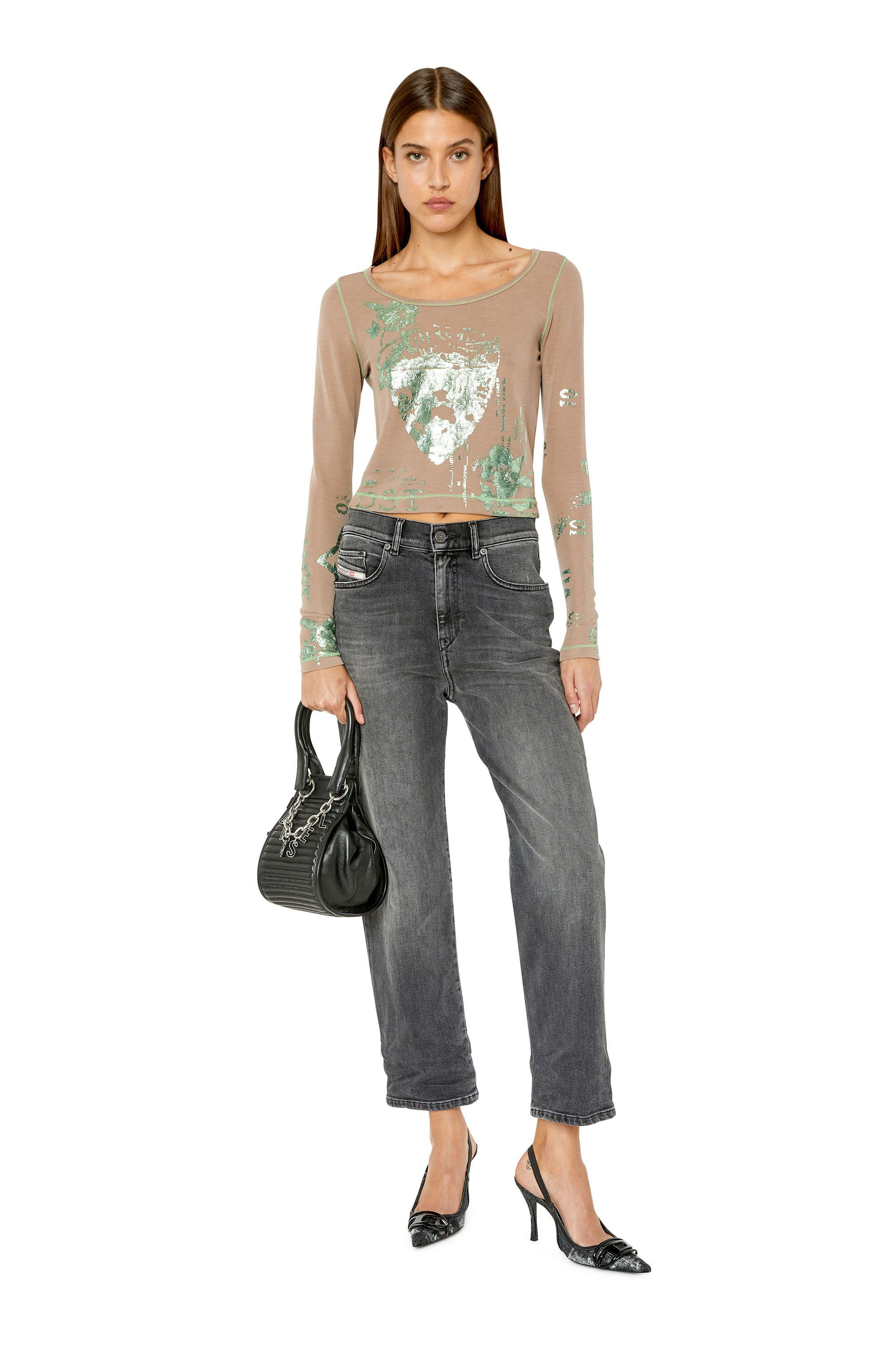 Diesel - 2016 D-Air 09E94 Boyfriend Jeans, Black/Dark grey - Image 5