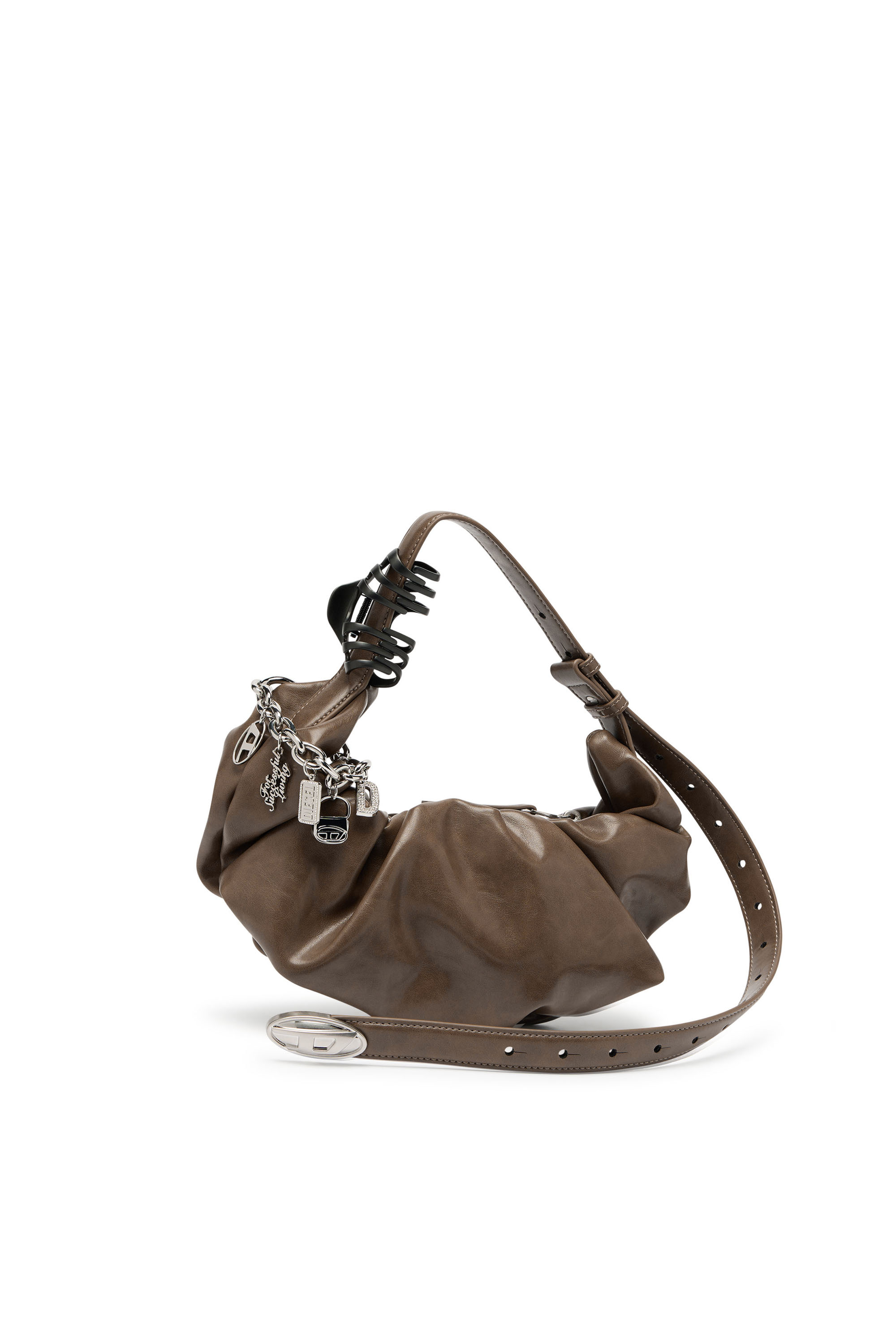 Diesel - GRAB-D HOBO S, Woman's Grab-D-Hobo bag in Brown - 6