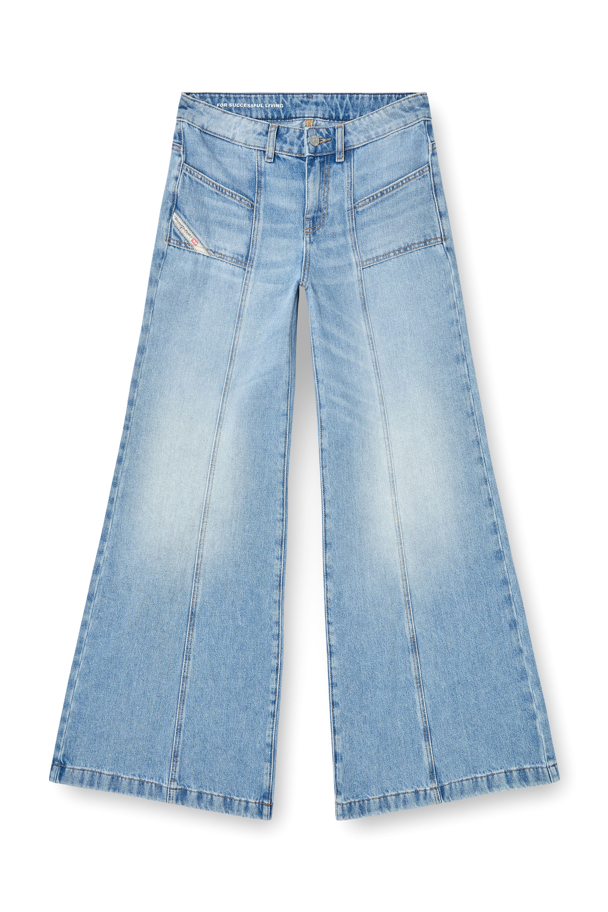 Diesel - Woman's Flare Jeans D-Akii 0CLBA, Light Blue - 3