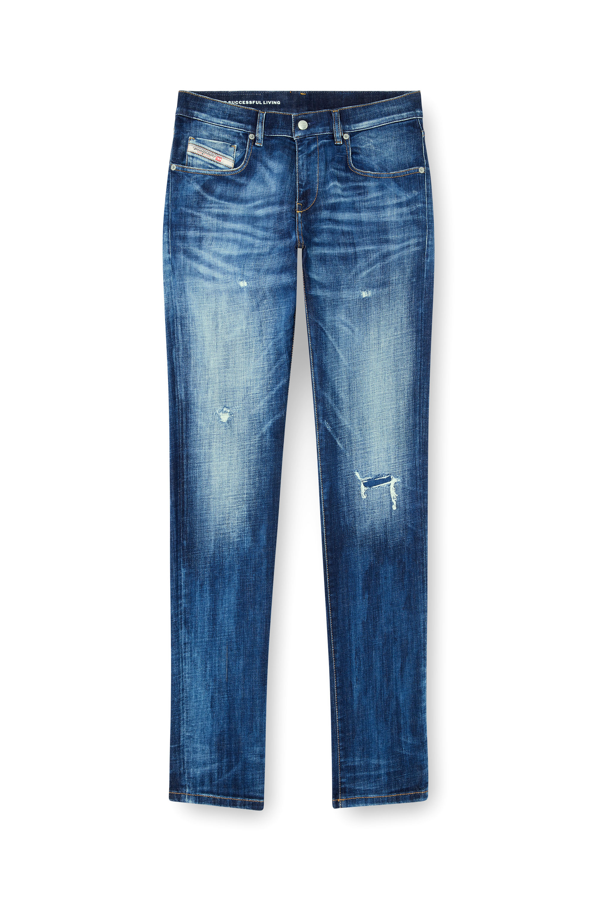 Diesel - Man's Slim Jeans 2019 D-Strukt 09M17, Dark Blue - 3