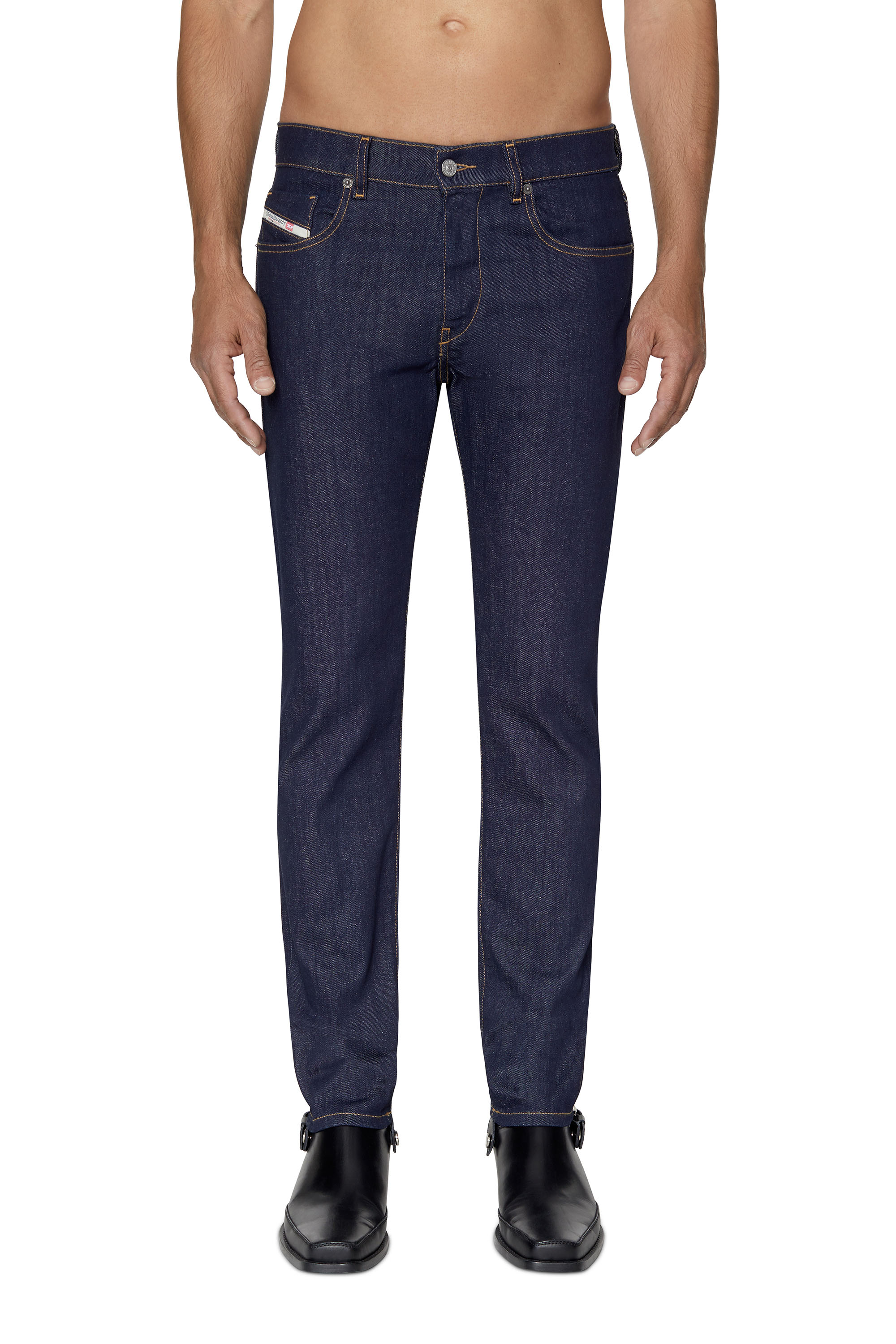 Slim Fit Men's Jeans: White, Blue, Black, D-Strukt | Diesel®
