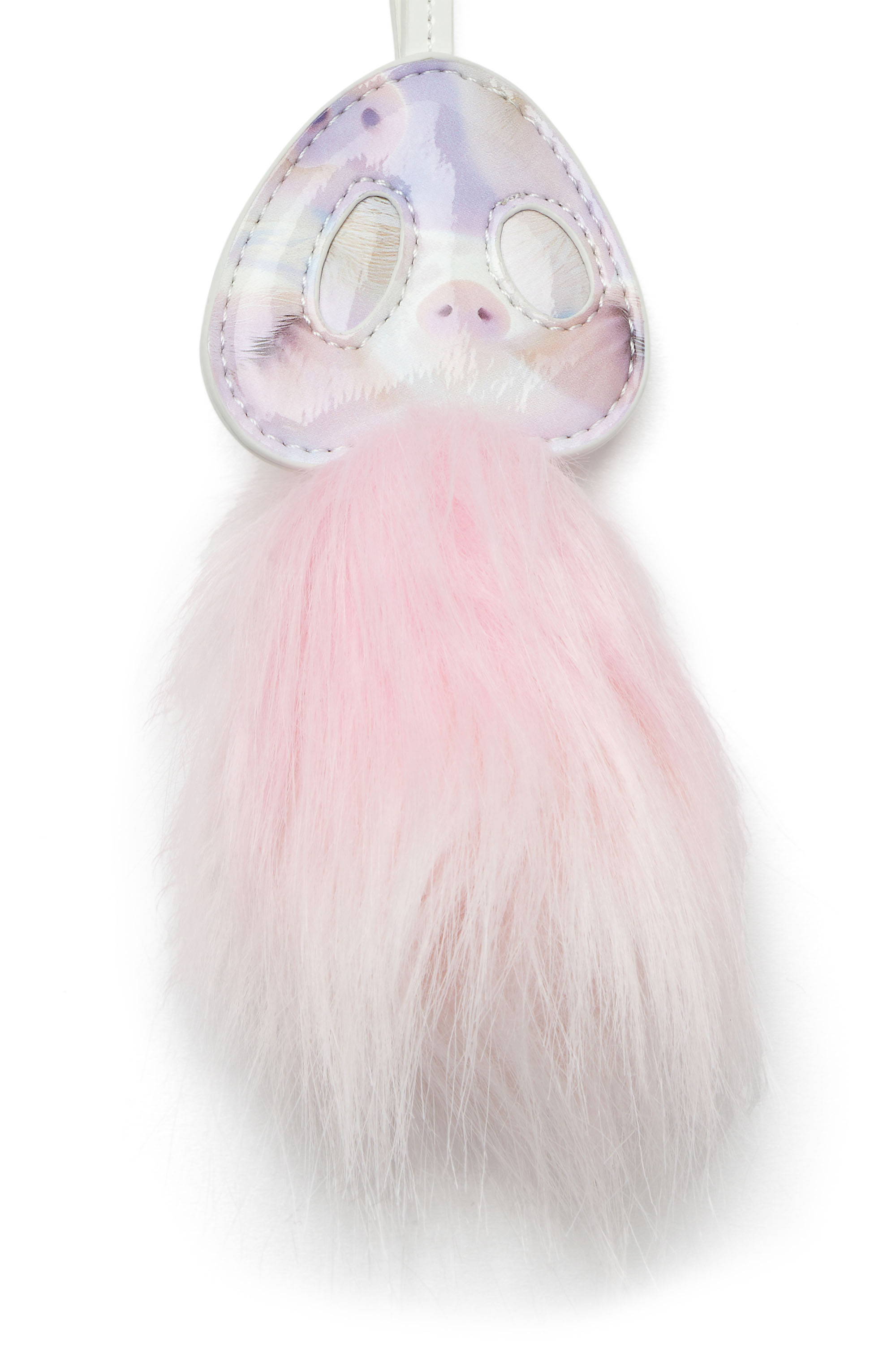Diesel - FUR CHARMS I, Woman's Pig's snout bag charm with fluffy detail in Pink - 3