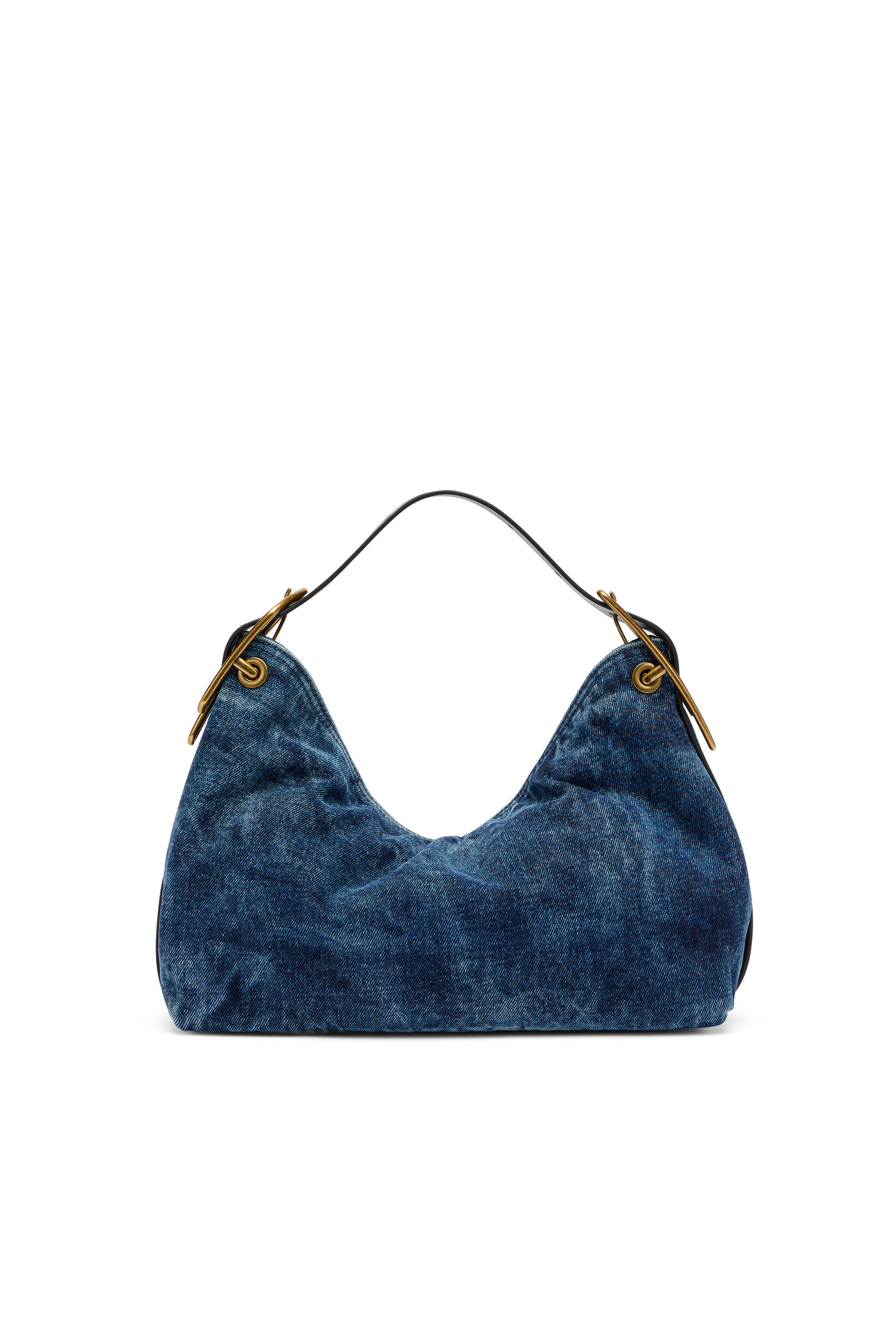 Diesel - D-LINE SHOULDER, Woman's D-Line-Denim shoulder bag in Medium blue - 4