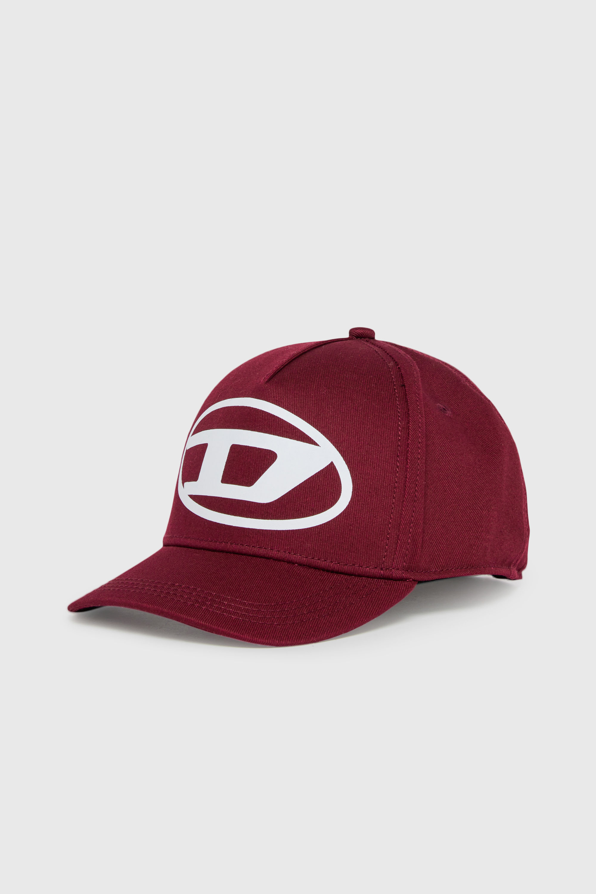 Diesel - FLIMO, Man's Baseball cap with Oval D logo print in Red - 1