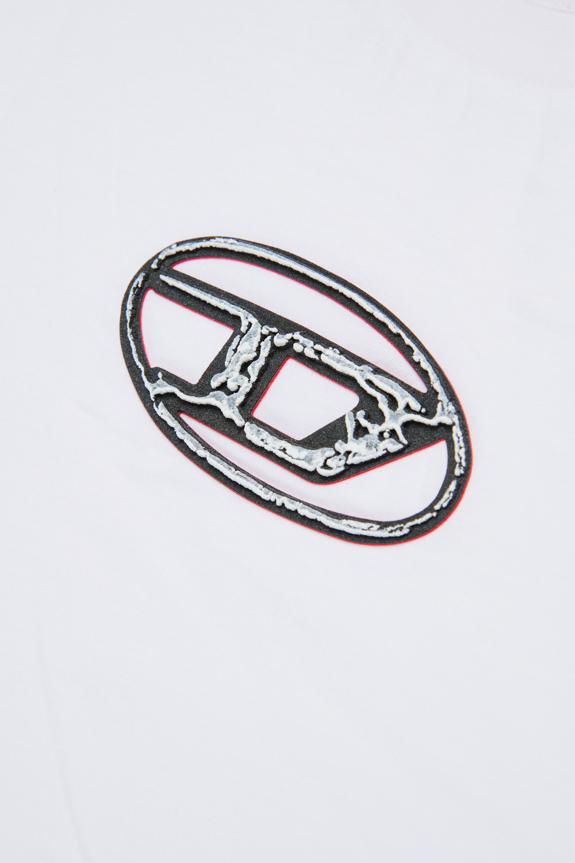 Diesel - TREDEN OVER, Man's Cotton T-shirt in White - 4