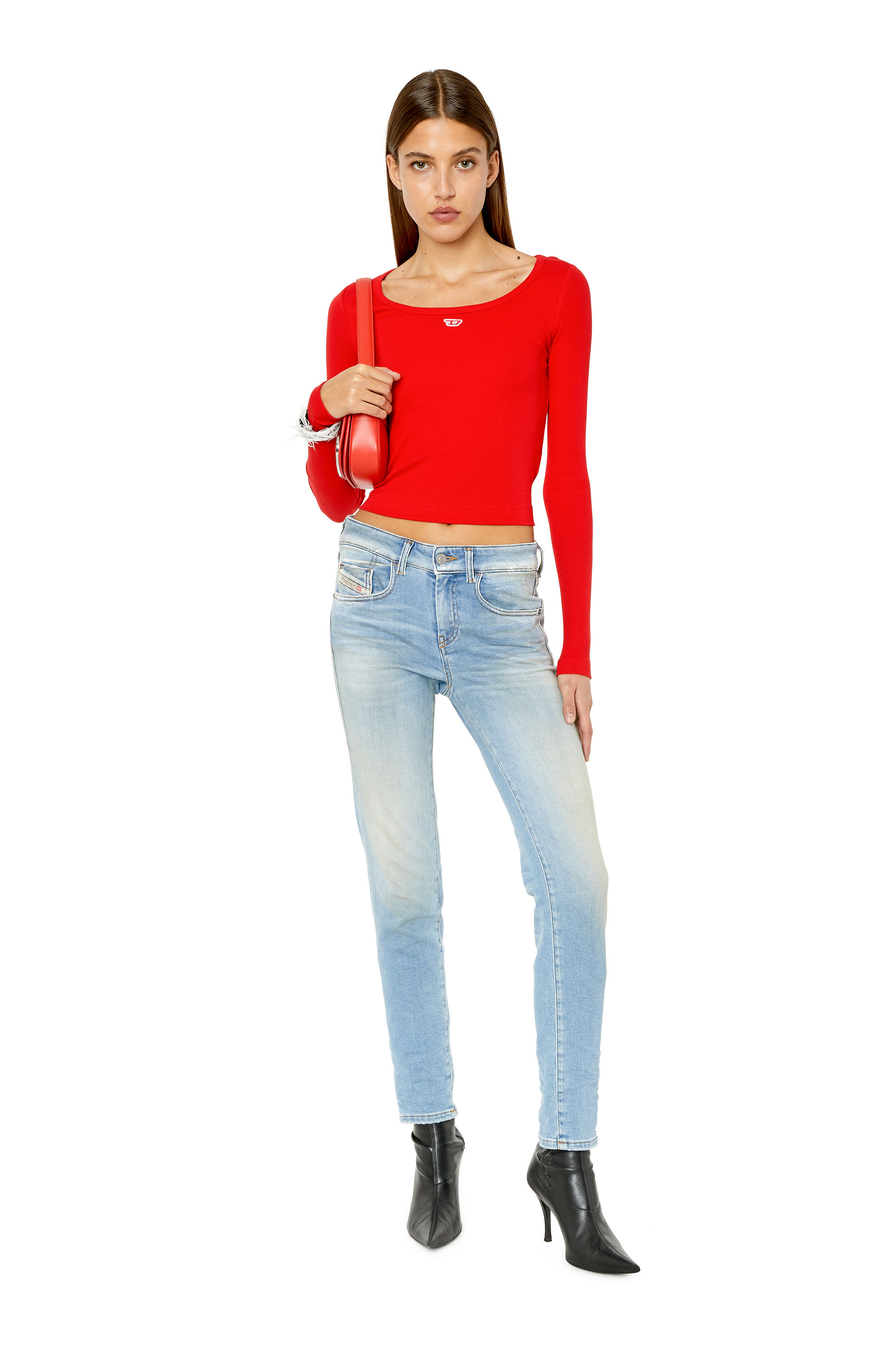 Diesel - D-Ollies JoggJeans® 068CW Slim, Light Blue - Image 5