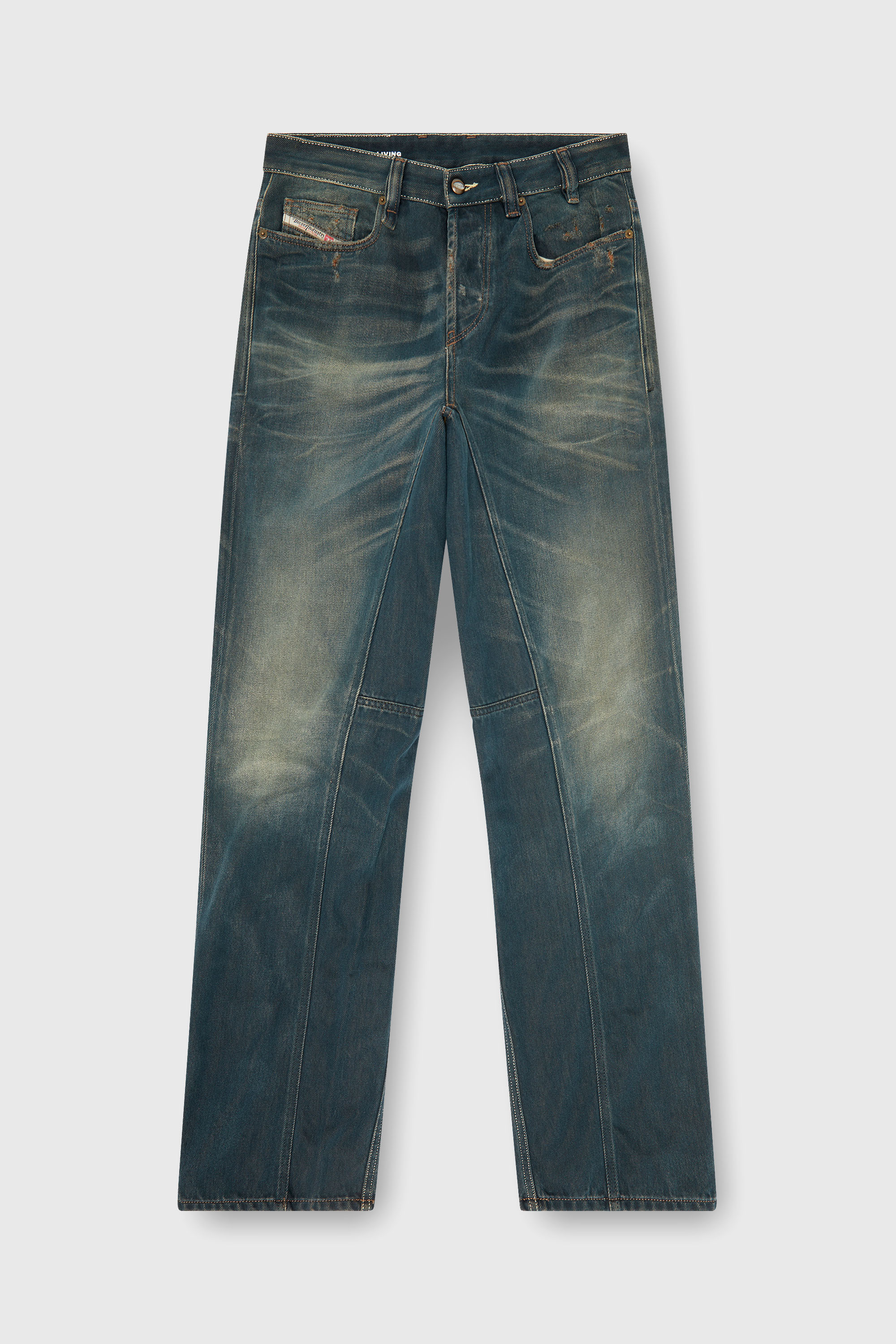 Diesel - Man's Relaxed Jeans 2001 D-Macro 09P85, Dark Blue - 2