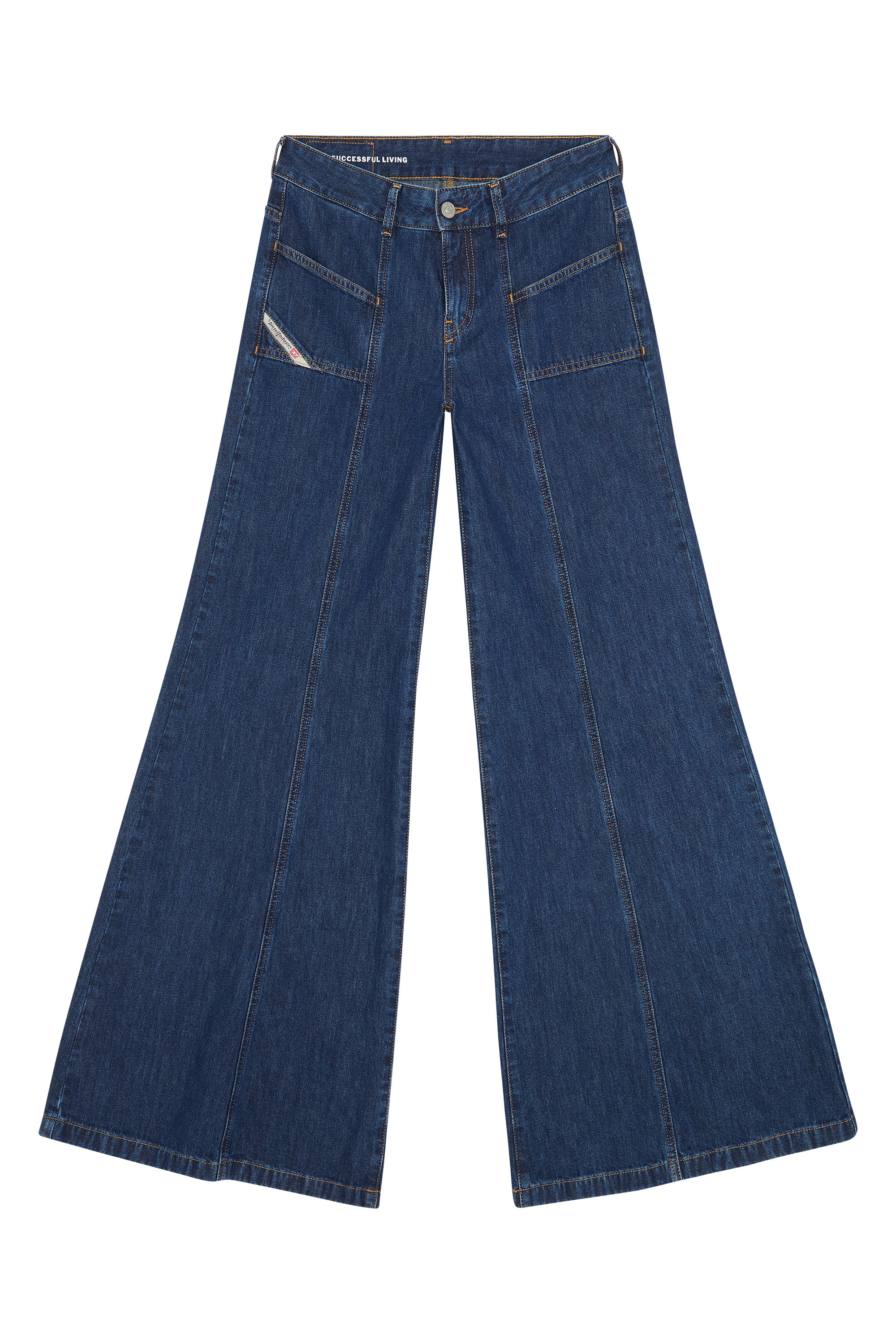 Diesel - Woman's Flare Jeans D-Akii 09H99, Dark Blue - 3