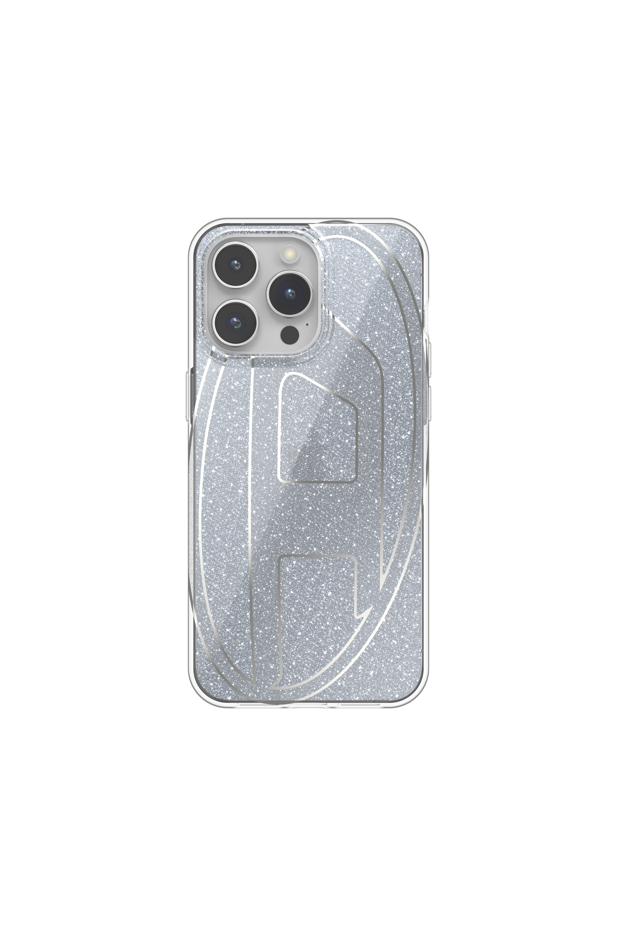 Diesel - 60033 AOP CASE, Unisex's Glitter Case for iP 15 Pro Max in Silver - 2