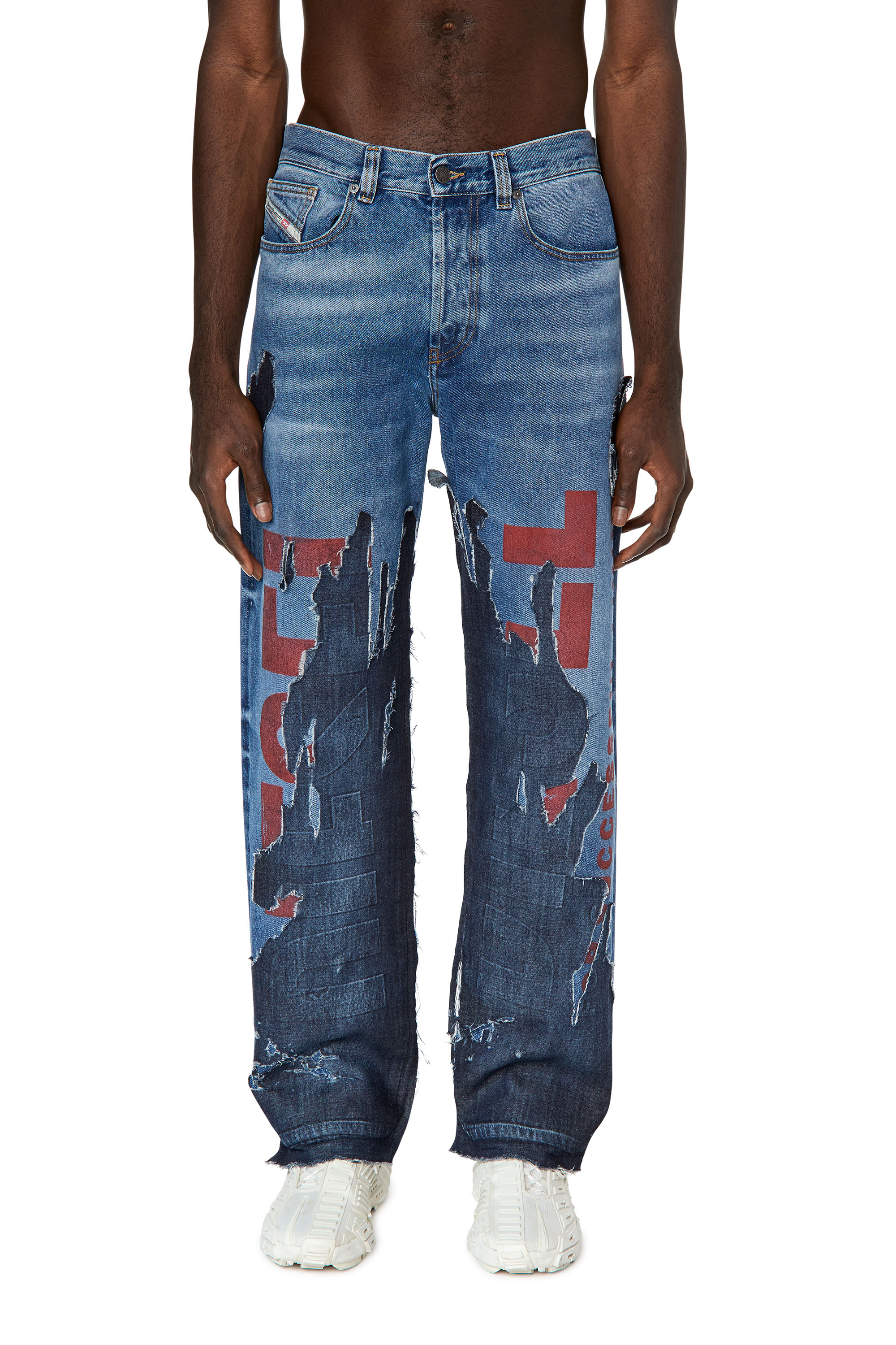 Diesel - 2010 D-Macs 09G77 Straight Jeans, Medium blue - Image 1