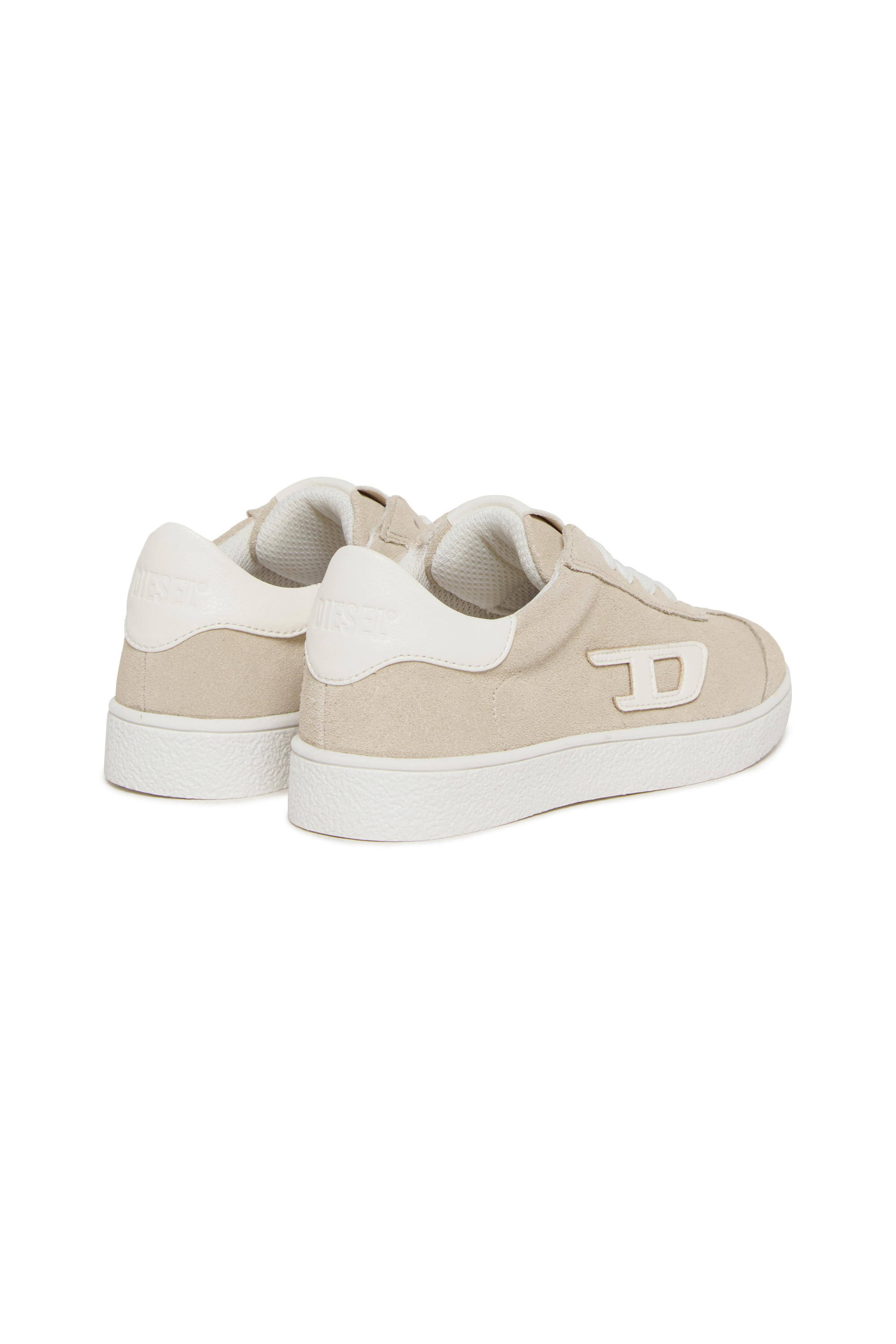 Diesel - S-COUGAZ, Unisex's S-COUGAZ-Suede sneakers with contrast D in Beige - 3