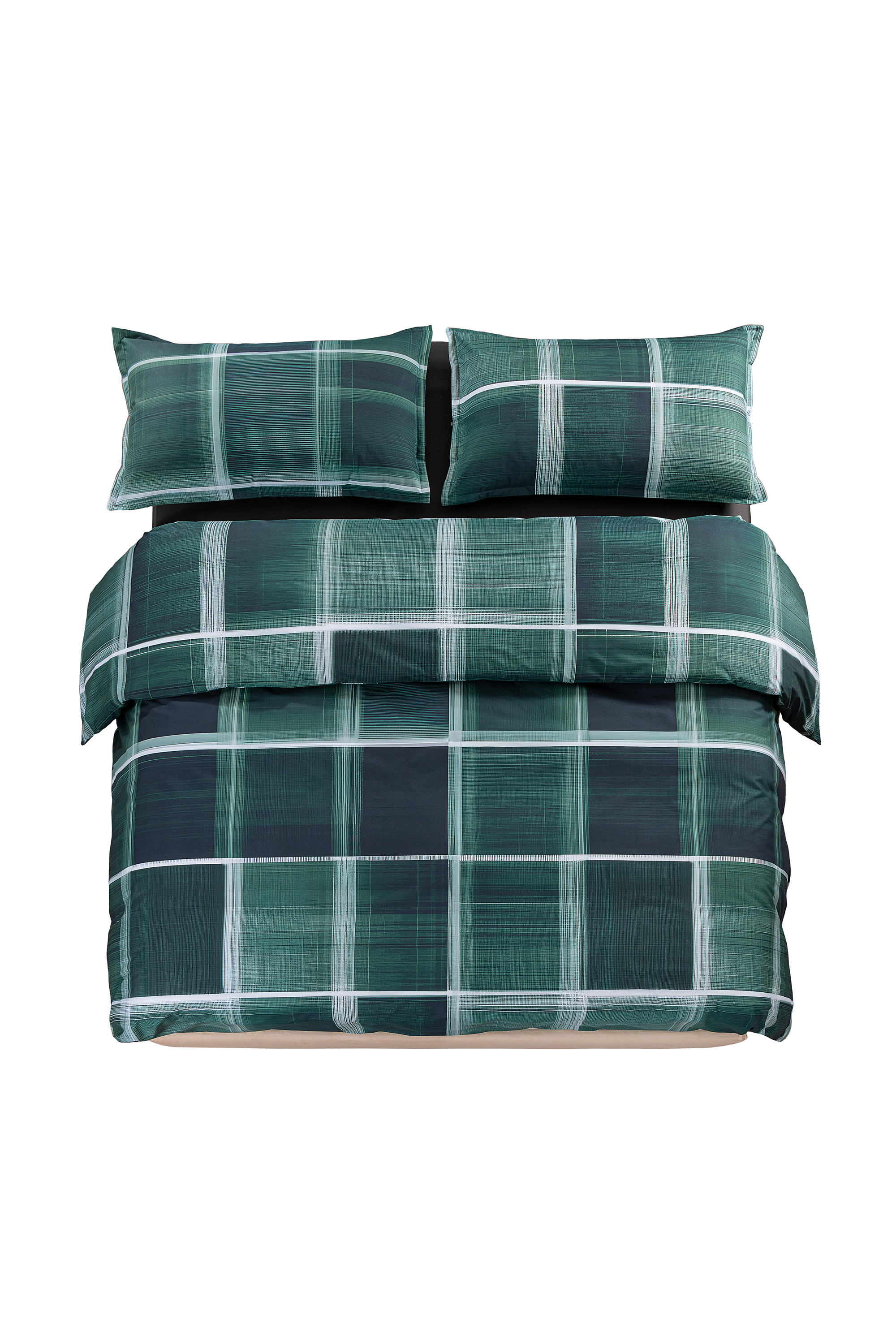 1016332  PSYCHEDELIC CHECKS BLUE  DUVET