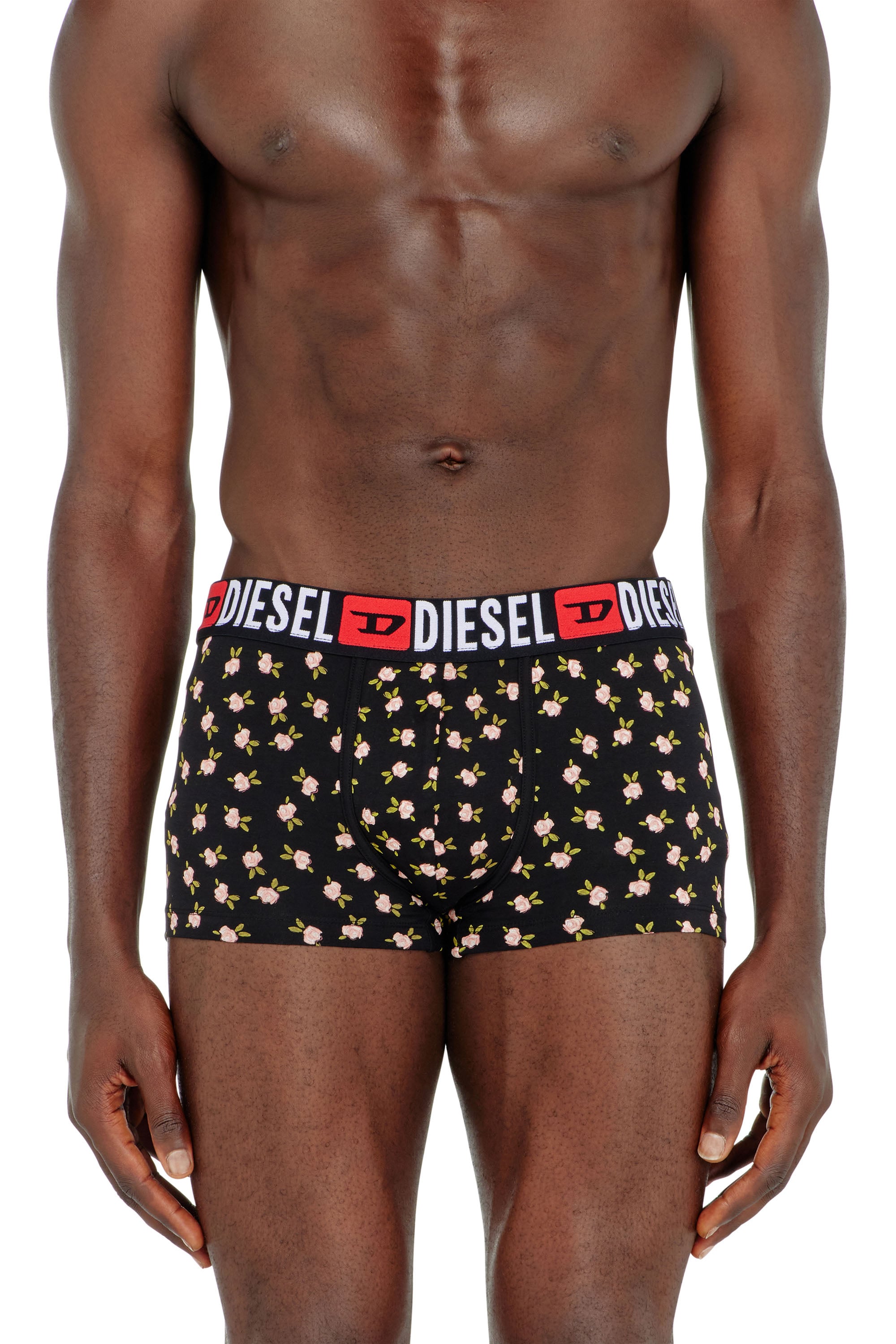 Diesel - UMBX-DAMIENTHREEPACK, Man's Three-pack of stretch cotton trunks with floral print in null - 3