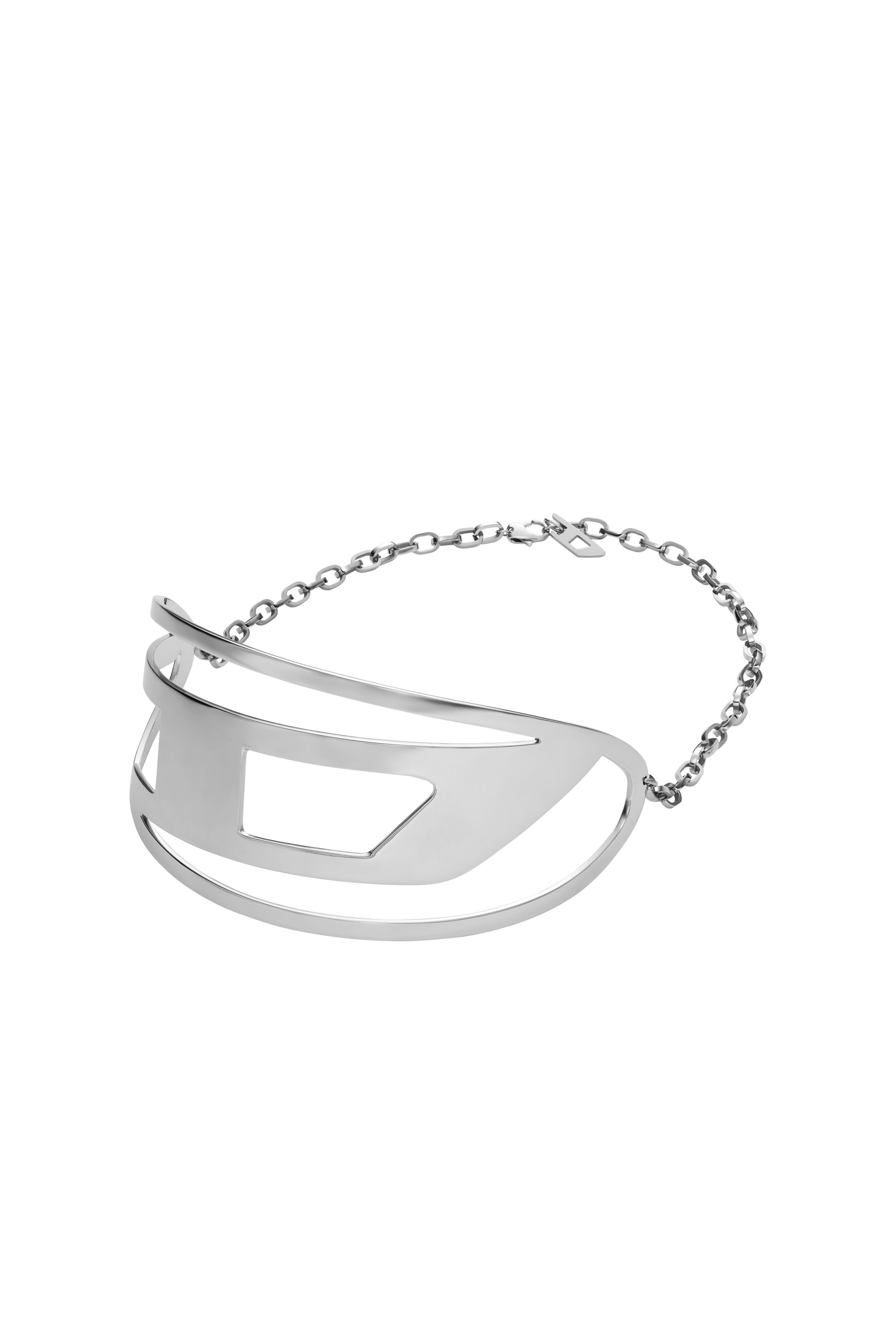 Diesel - DX1479, Unisex Stainless steel choker necklace in Silver - Image 1