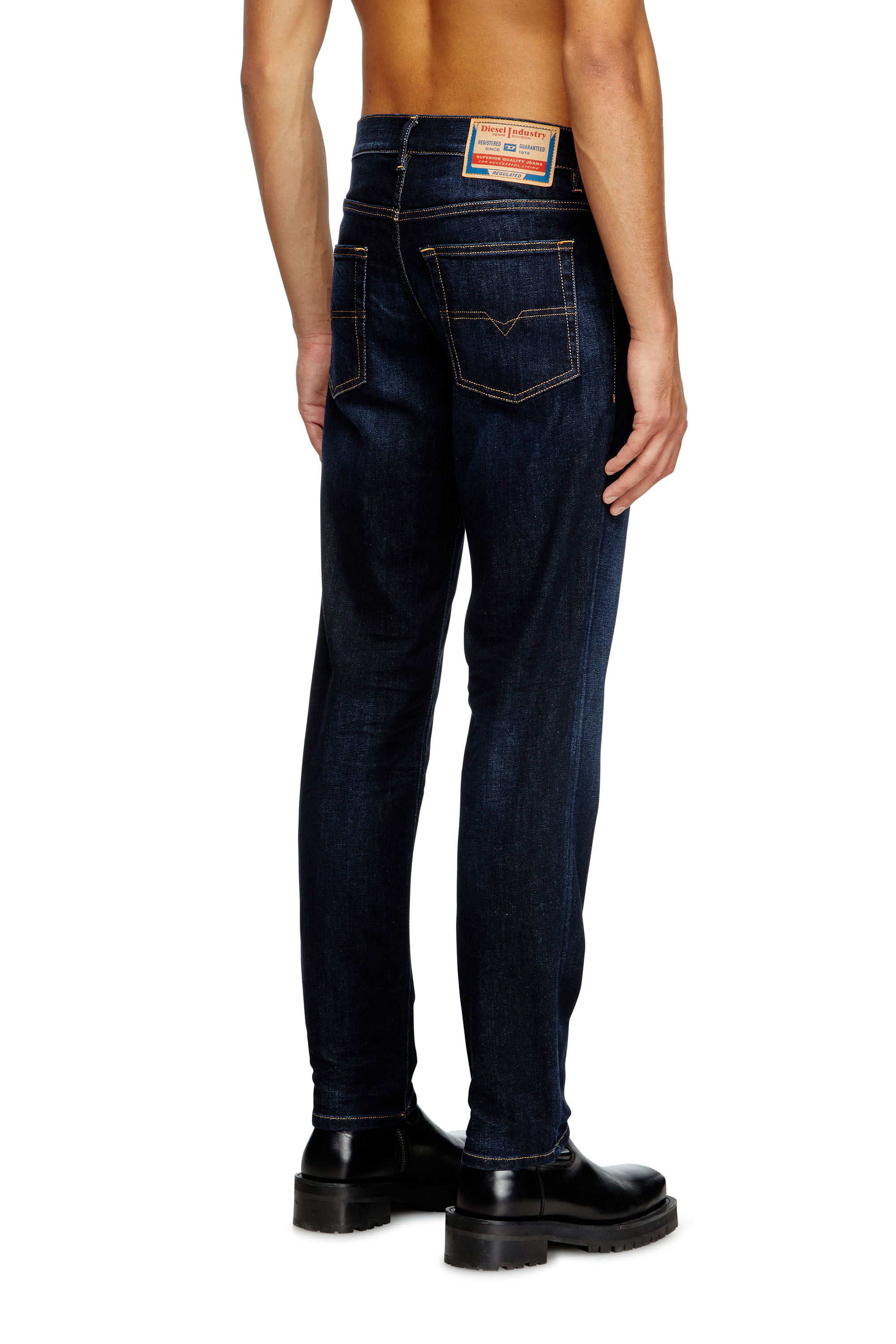 Regular Jeans 2023 D-Finitive 009ZS, Dark Blue Diesel - Man's Regular Jeans 2023 D-Finitive 009ZS, Dark Blue - 4