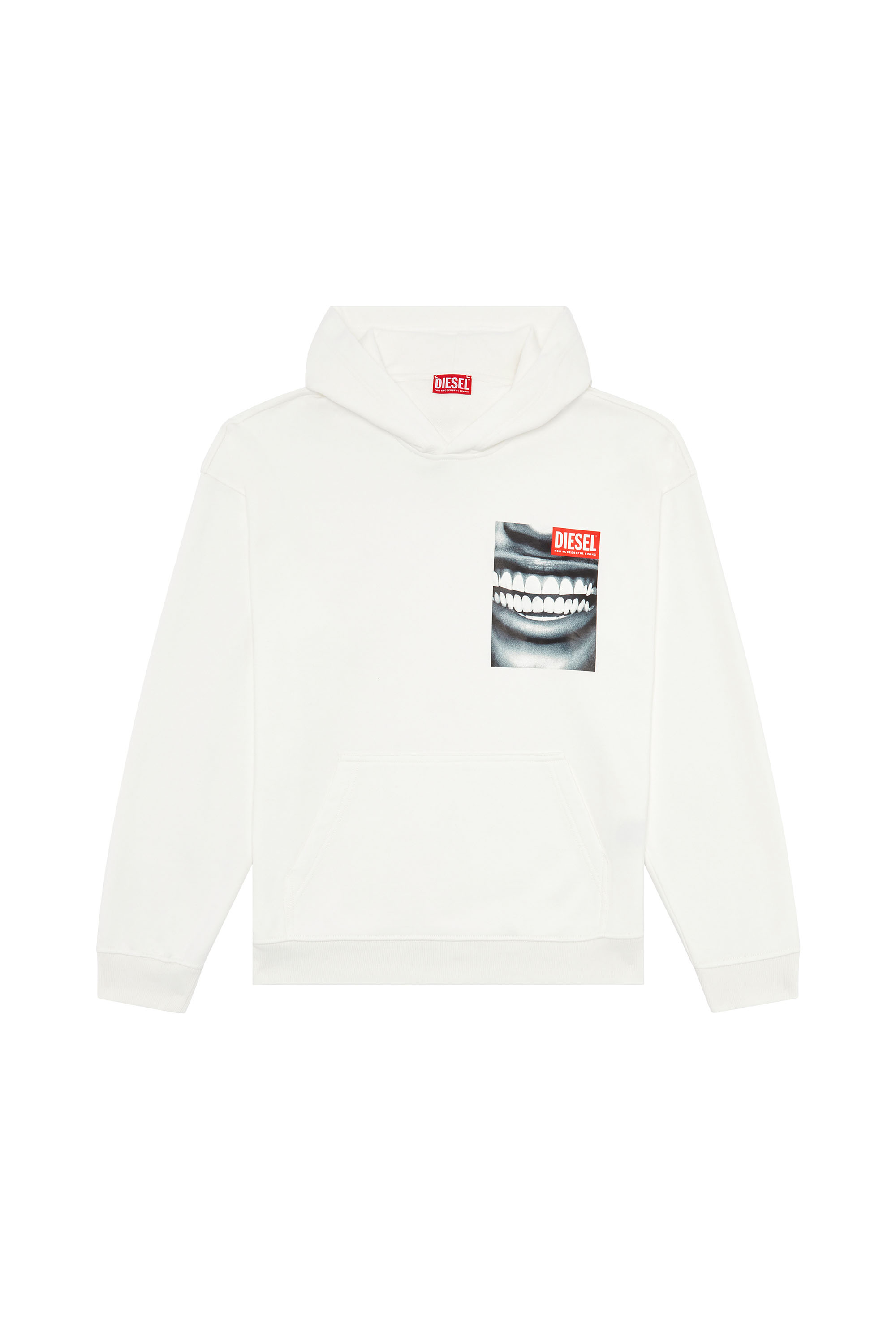 Diesel - S-NABEL-HOOD-FACE, White - Image 3